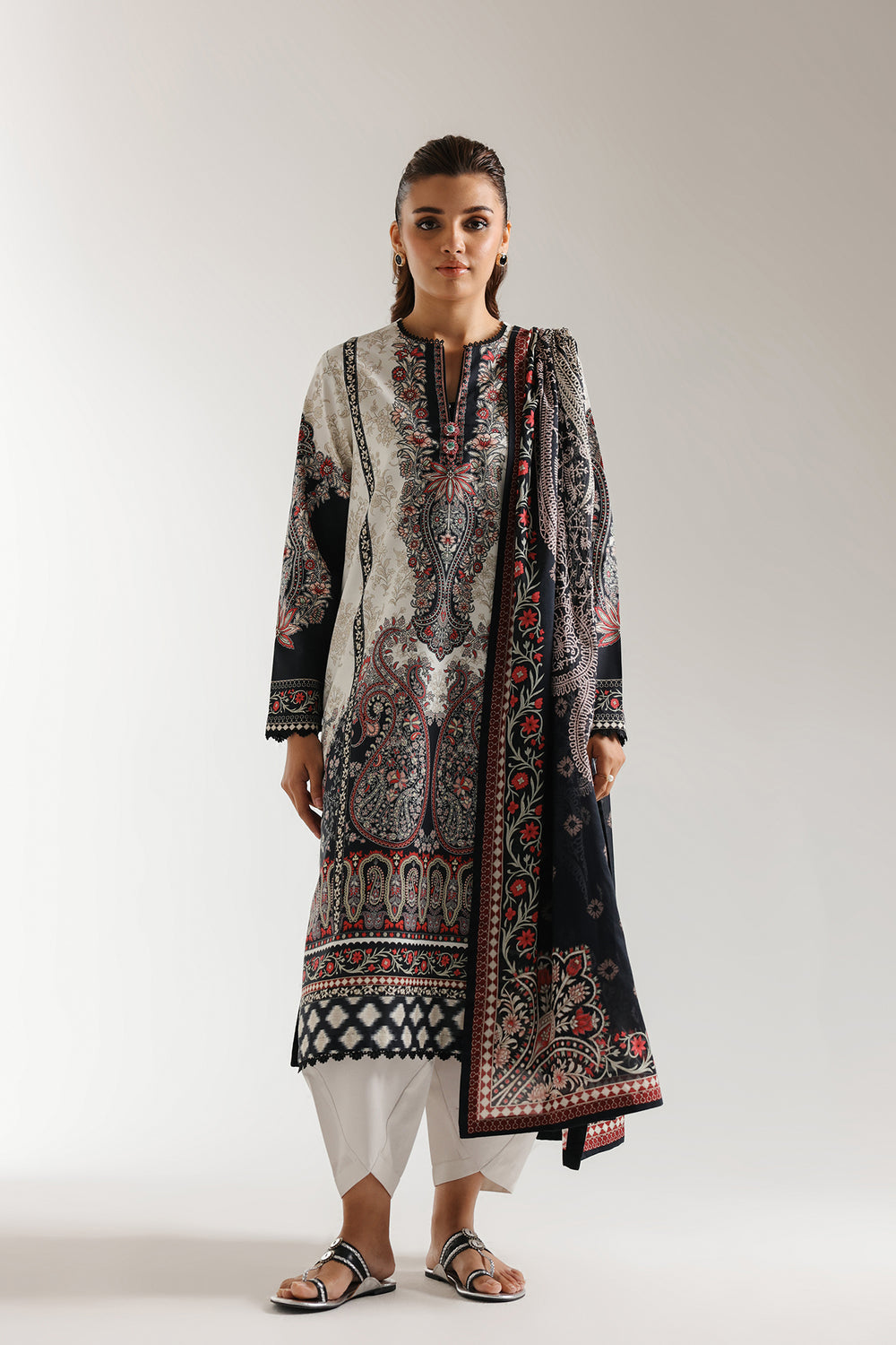 Ethnic | Spring Summer 25 | ES-08 XS Off White Lawn