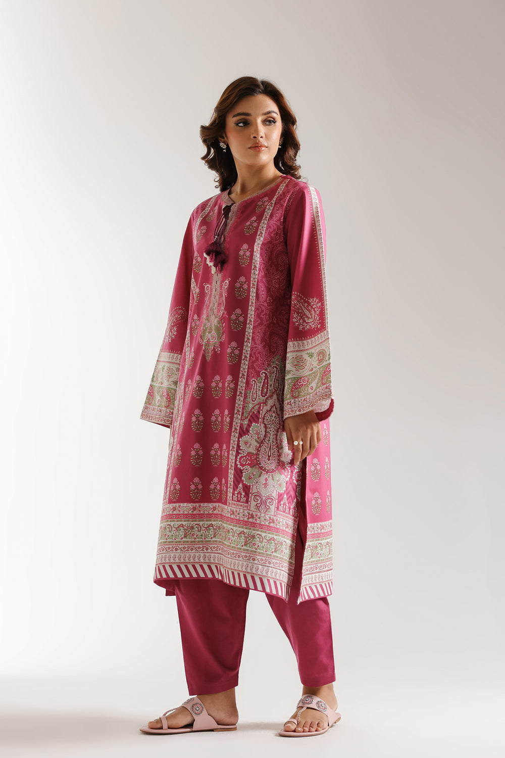 Ethnic | Spring Summer 25 | ES-14 L Magenta Lawn