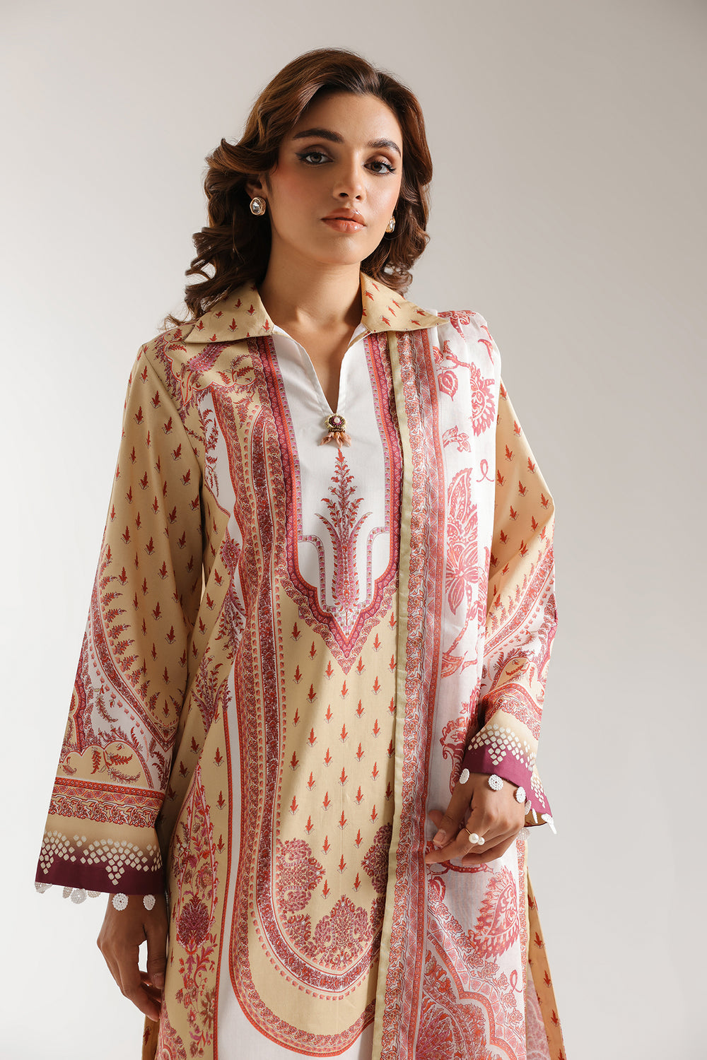 Ethnic | Spring Summer 25 | ES-05 M Beige Lawn