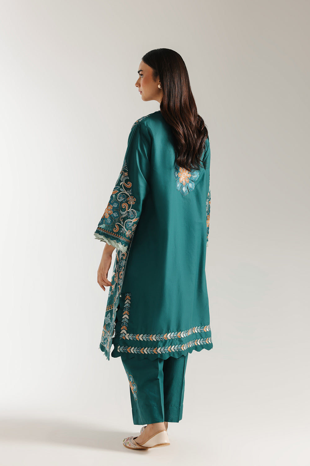 Ethnic | Rozana Collection 25 | Embroidered Dress 21A - Pakistani Designer Dress - by Ethnic - Type : Ladies Clothes - 100% Original at Saira Sultan