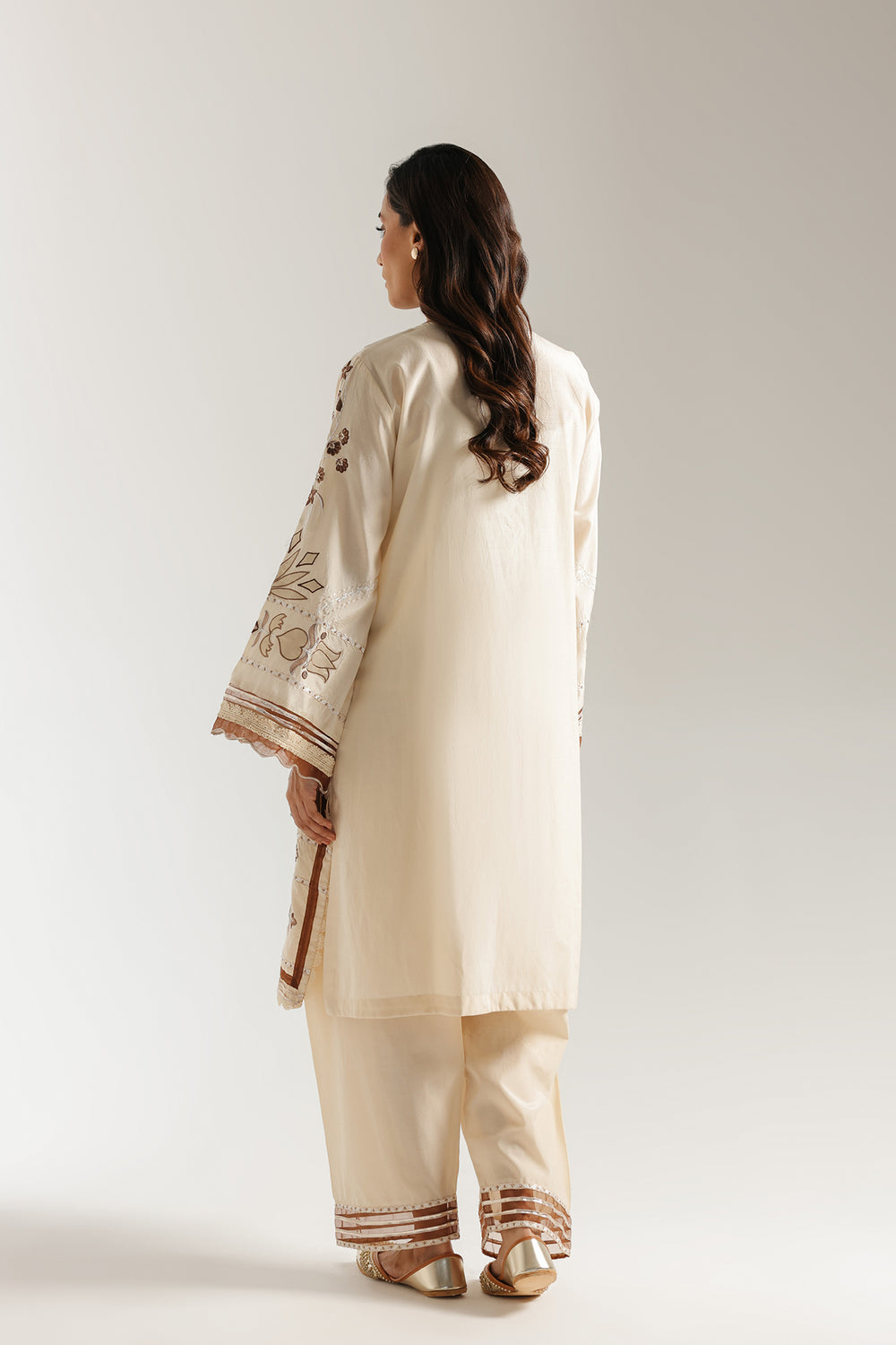 Ethnic | Rozana Collection 25 | Embroidered Dress 22A - Pakistani Designer Dress - by Ethnic - Type : Ladies Clothes - 100% Original at Saira Sultan