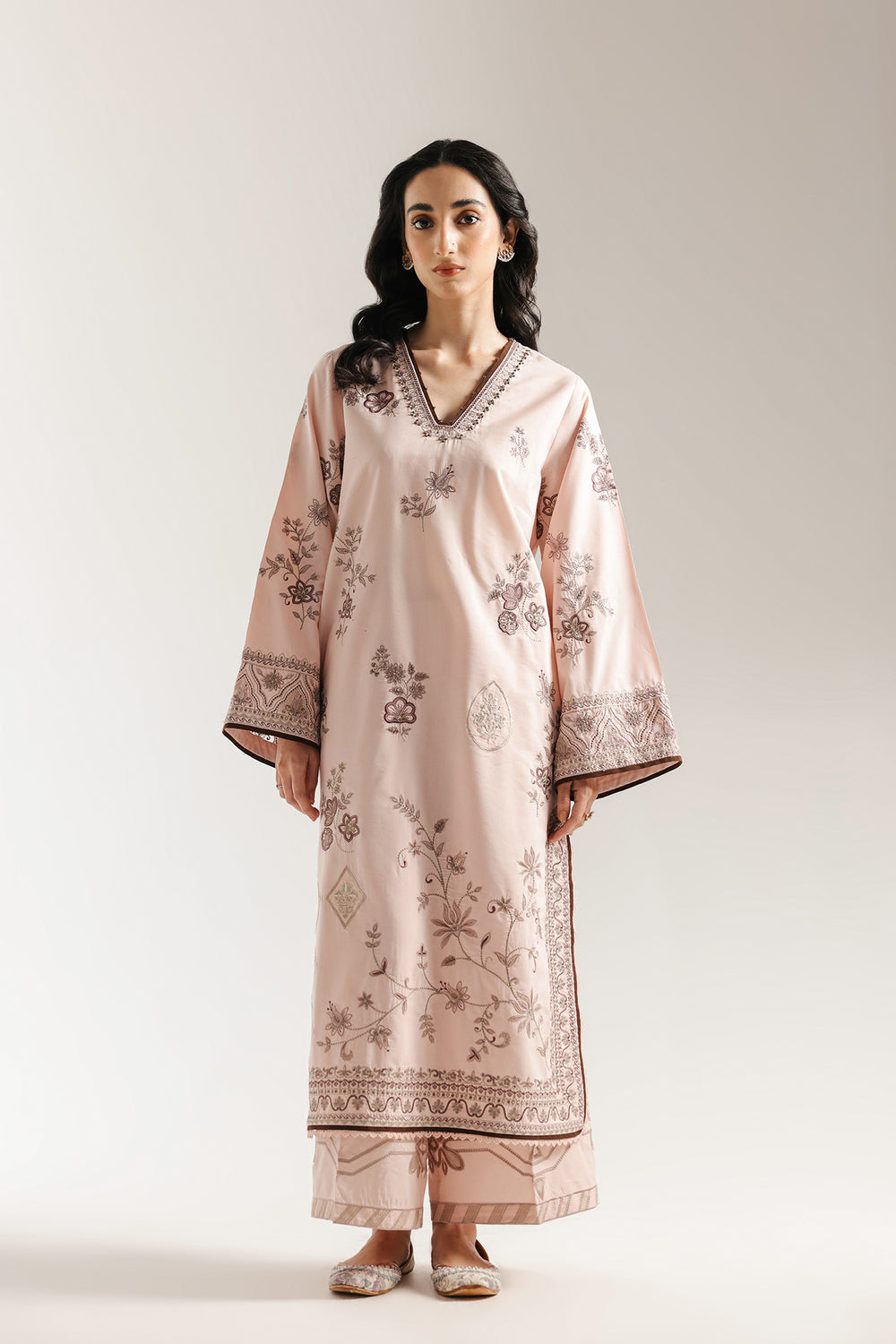Ethnic | Rozana Collection 25 | Embroidered Dress 15A - Pakistani Designer Dress - by Ethnic - Type : Ladies Clothes - 100% Original at Saira Sultan