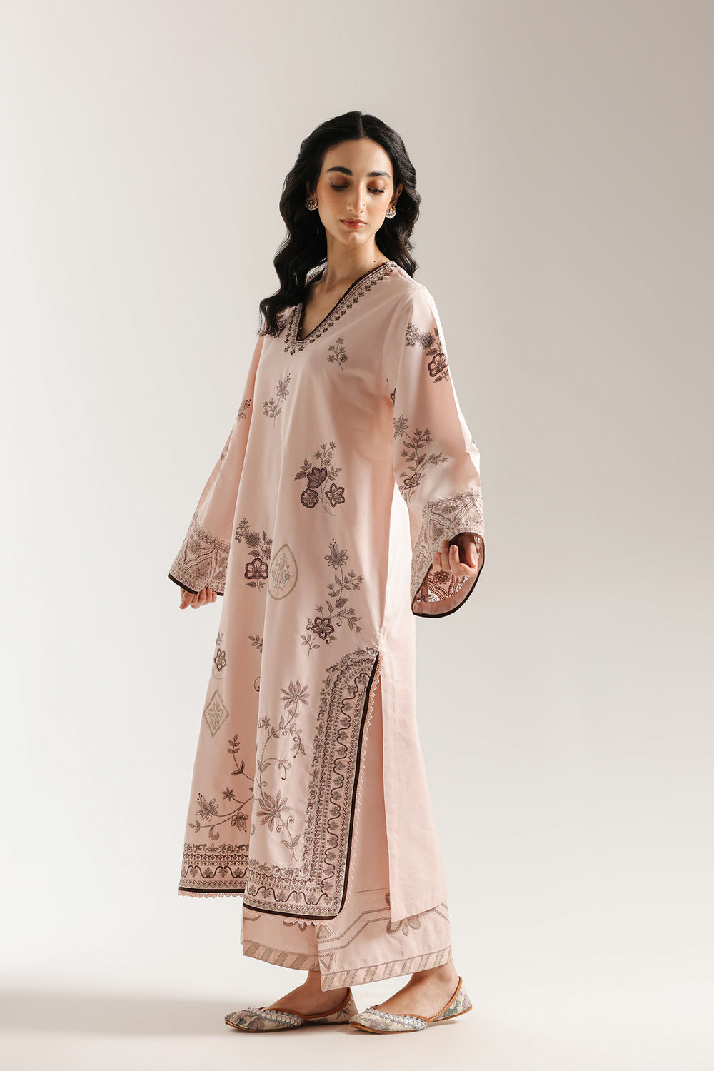 Ethnic | Rozana Collection 25 | Embroidered Dress 15A - Pakistani Designer Dress - by Ethnic - Type : Ladies Clothes - 100% Original at Saira Sultan