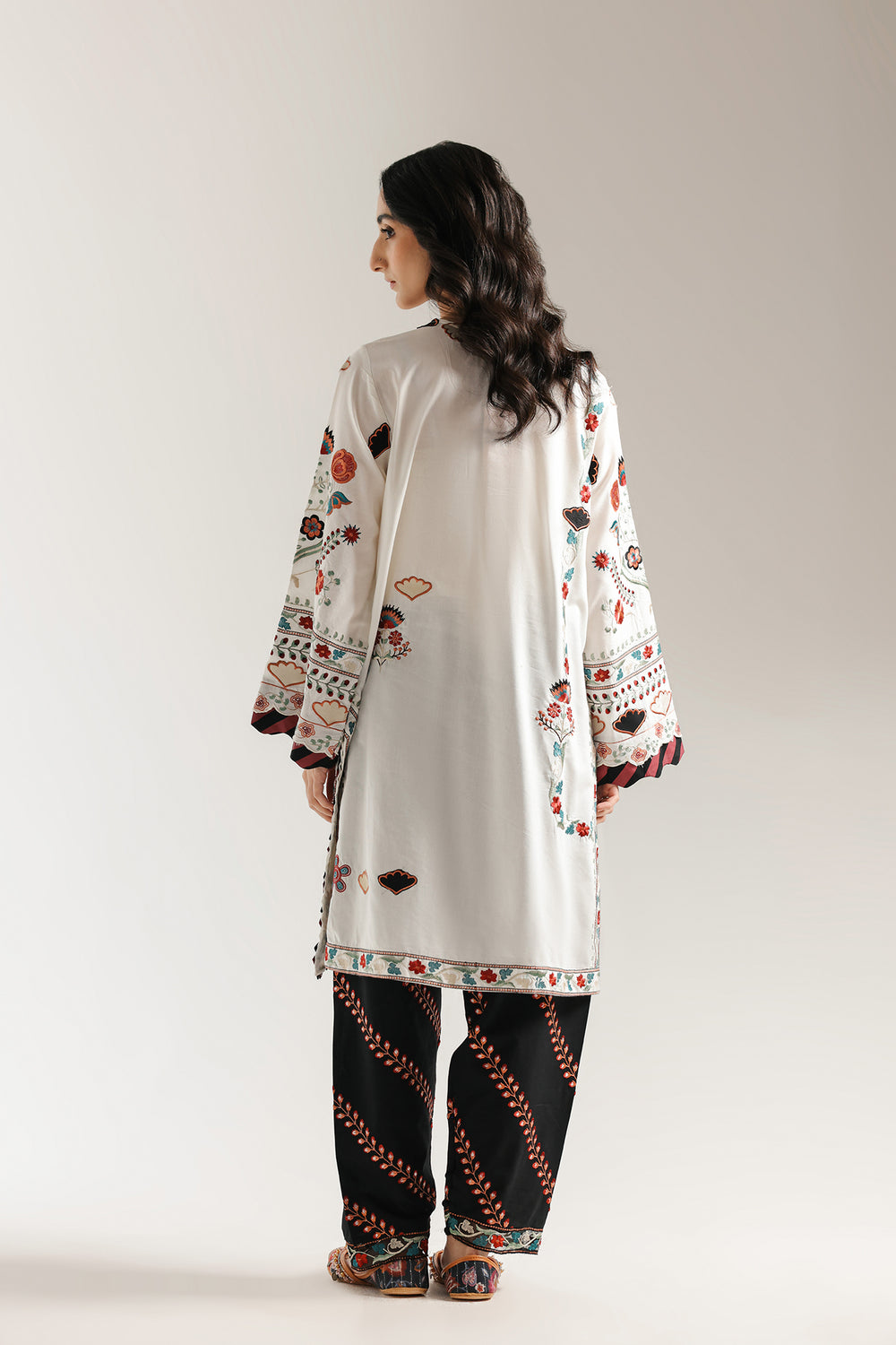 Ethnic | Rozana Collection 25 | Embroidered Dress 19A - Pakistani Designer Dress - by Ethnic - Type : Ladies Clothes - 100% Original at Saira Sultan