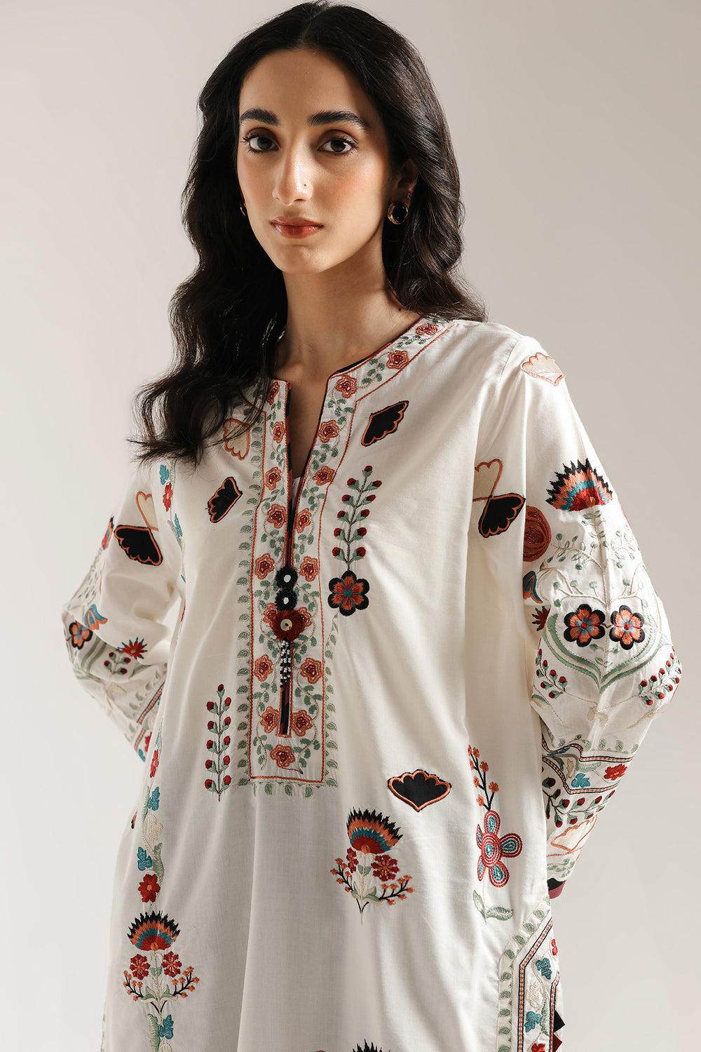 Ethnic | Rozana Collection 25 | Embroidered Dress 19A - Pakistani Designer Dress - by Ethnic - Type : Ladies Clothes - 100% Original at Saira Sultan