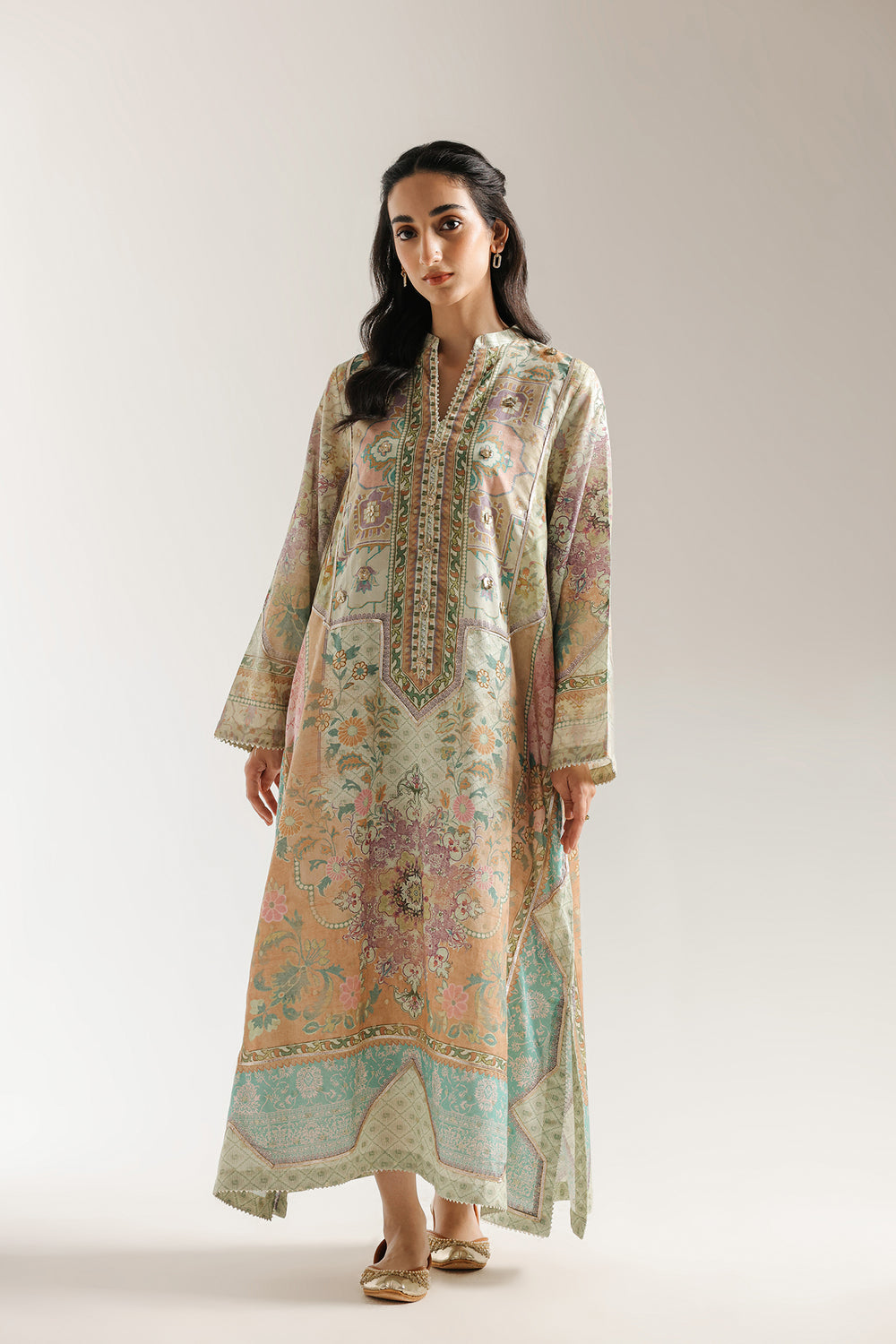 Ethnic | Rozana Collection 25 | Embroidered Dress 14A - Pakistani Designer Dress - by Ethnic - Type : Ladies Clothes - 100% Original at Saira Sultan