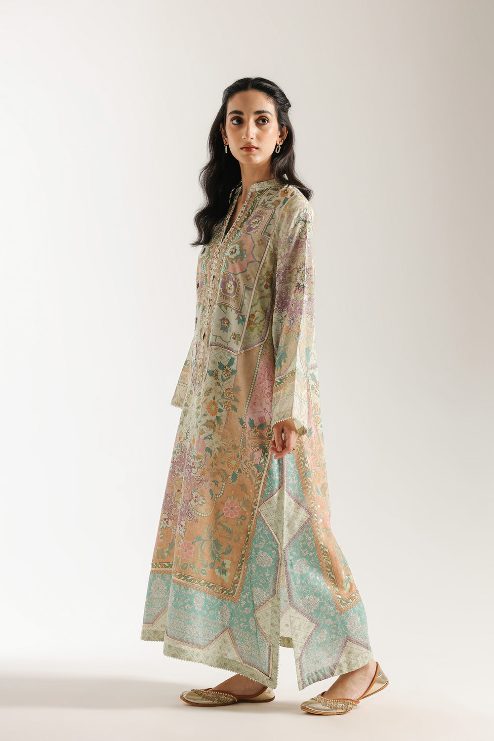 Ethnic | Rozana Collection 25 | Embroidered Dress 14A - Pakistani Designer Dress - by Ethnic - Type : Ladies Clothes - 100% Original at Saira Sultan