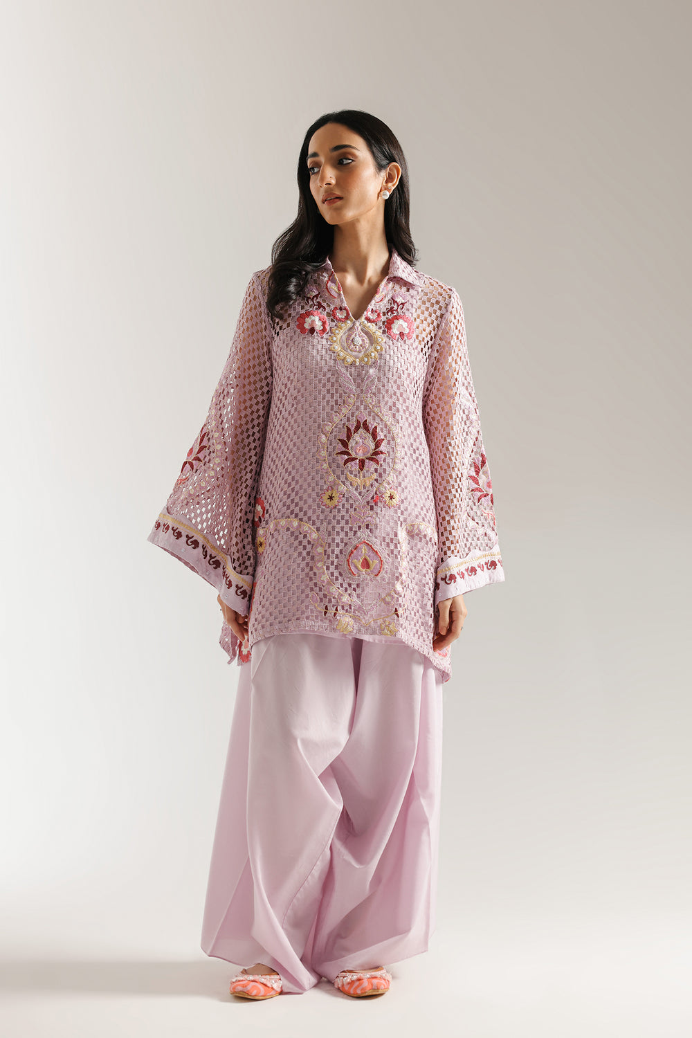Ethnic | Rozana Collection 25 | Embroidered Dress 13A - Pakistani Designer Dress - by Ethnic - Type : Ladies Clothes - 100% Original at Saira Sultan