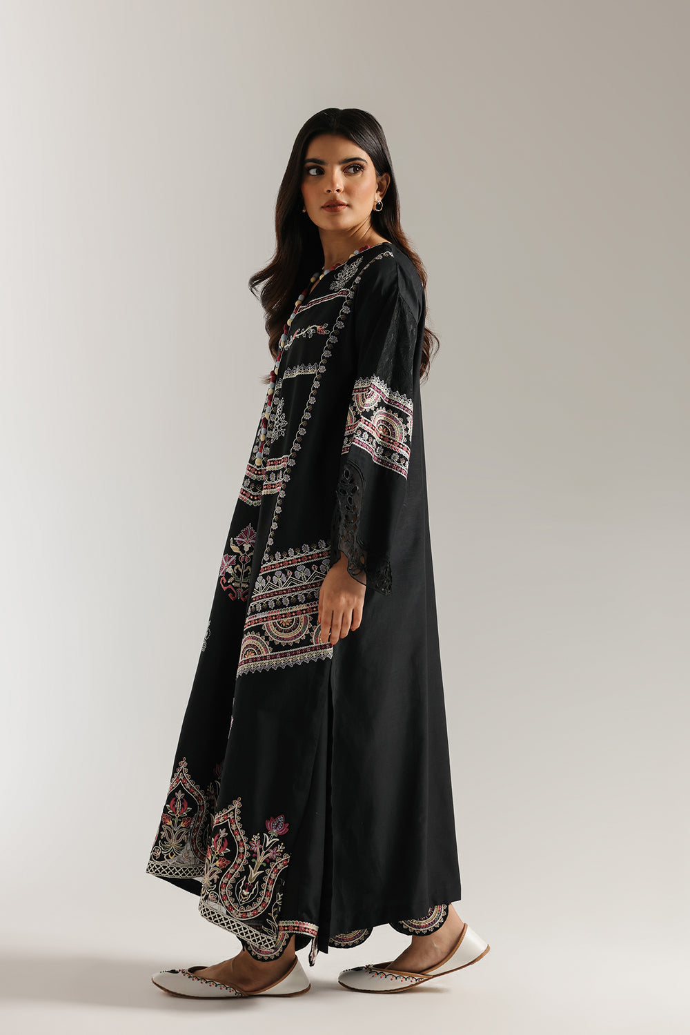 Ethnic | Rozana Collection 25 | Embroidered Dress 18A - Pakistani Designer Dress - by Ethnic - Type : Ladies Clothes - 100% Original at Saira Sultan