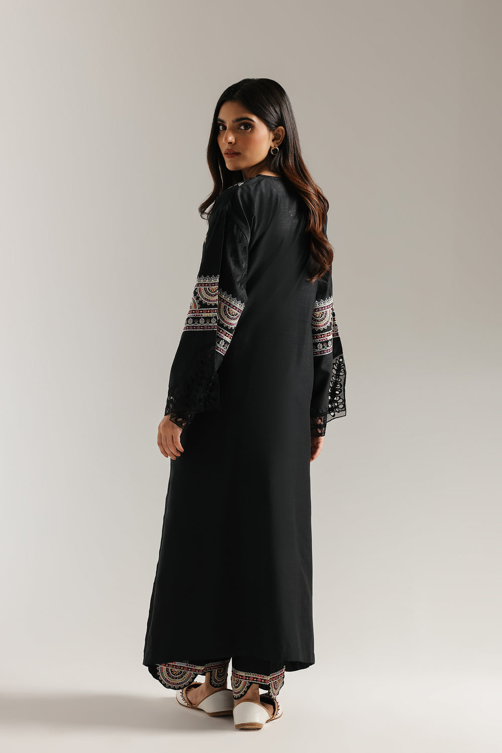 Ethnic | Rozana Collection 25 | Embroidered Dress 18A - Pakistani Designer Dress - by Ethnic - Type : Ladies Clothes - 100% Original at Saira Sultan