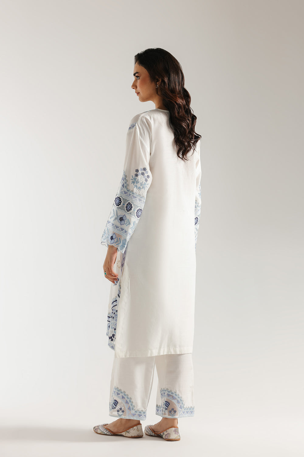 Ethnic | Rozana Collection 25 | Embroidered Dress 17A - Pakistani Designer Dress - by Ethnic - Type : Ladies Clothes - 100% Original at Saira Sultan