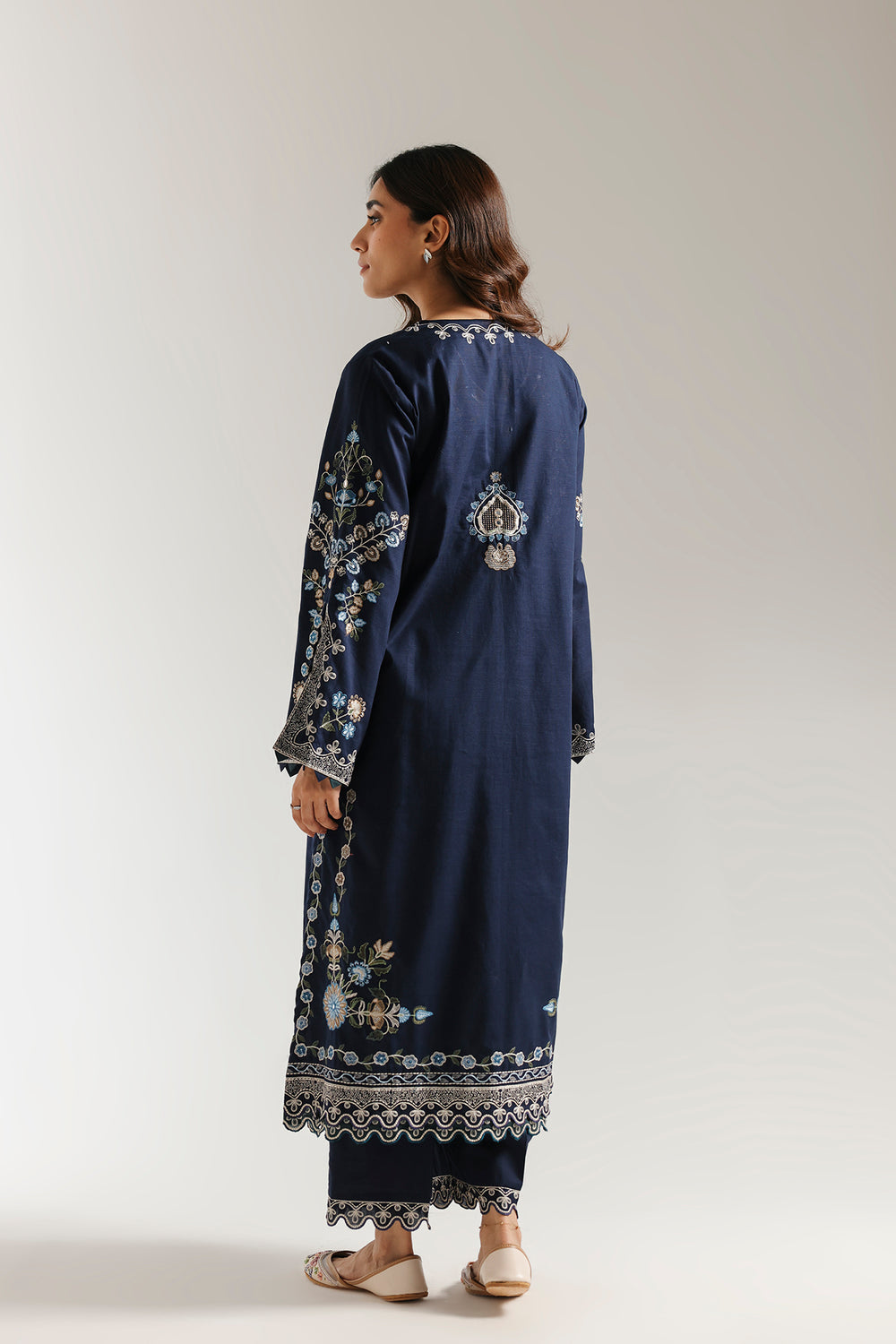 Ethnic | Rozana Collection 25 | Embroidered Dress 09A - Pakistani Designer Dress - by Ethnic - Type : Ladies Clothes - 100% Original at Saira Sultan