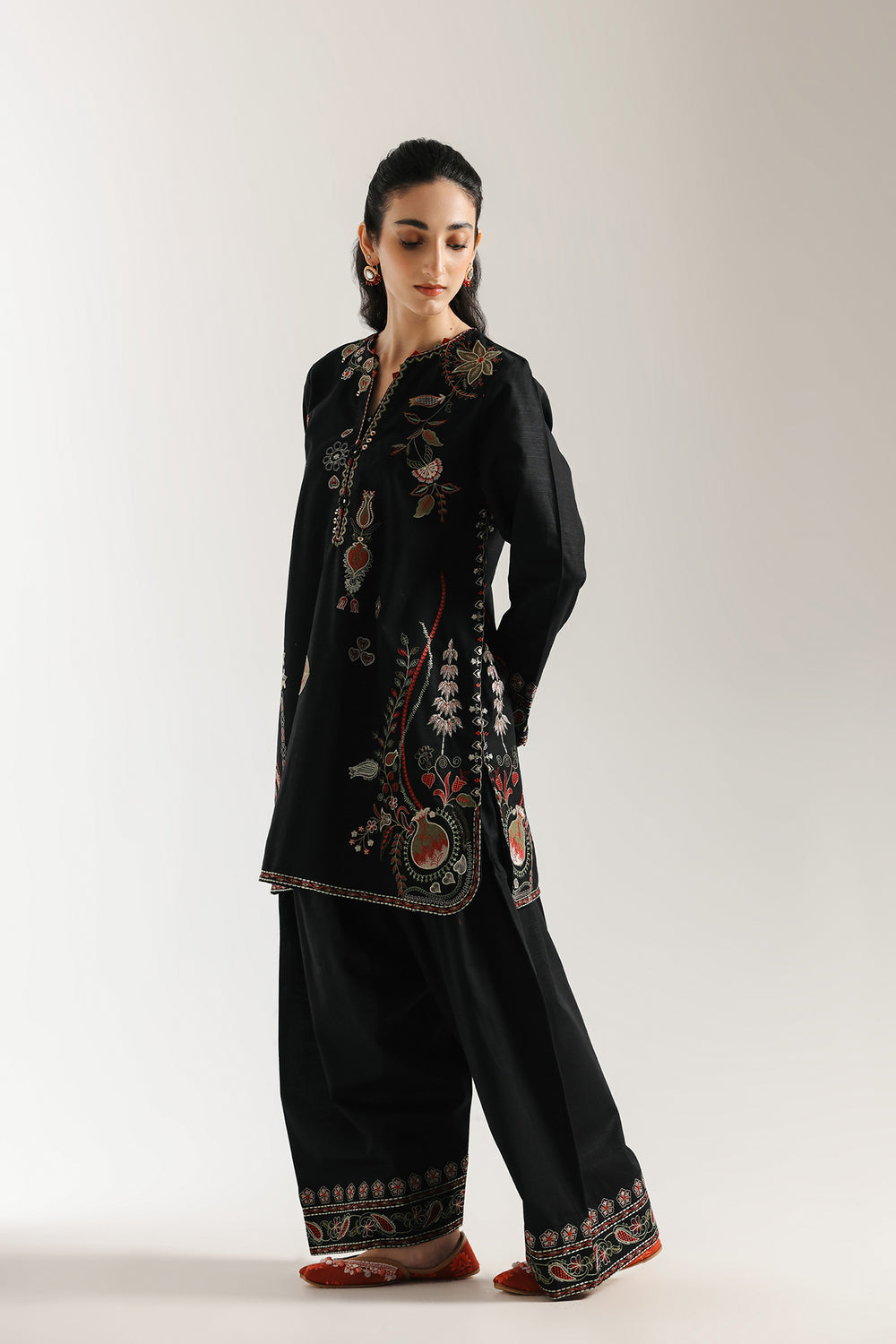 Ethnic | Rozana Collection 25 | Embroidered Dress 07A - Pakistani Designer Dress - by Ethnic - Type : Ladies Clothes - 100% Original at Saira Sultan