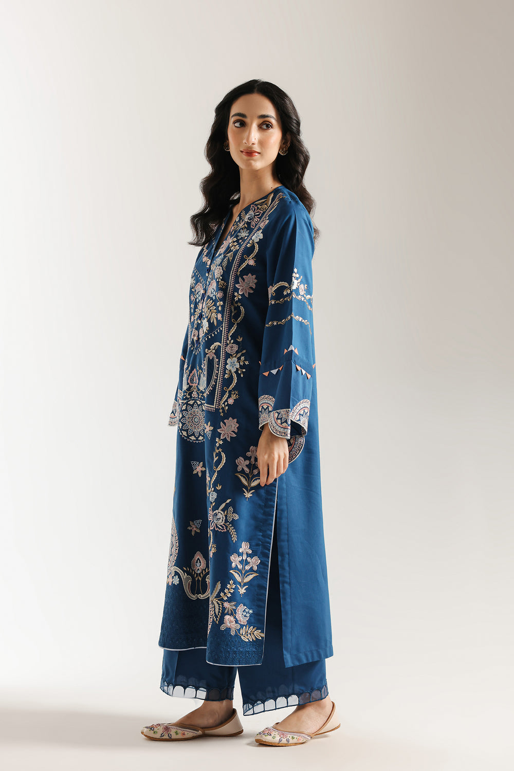 Ethnic | Rozana Collection 25 | Embroidered Dress 04A - Pakistani Designer Dress - by Ethnic - Type : Ladies Clothes - 100% Original at Saira Sultan