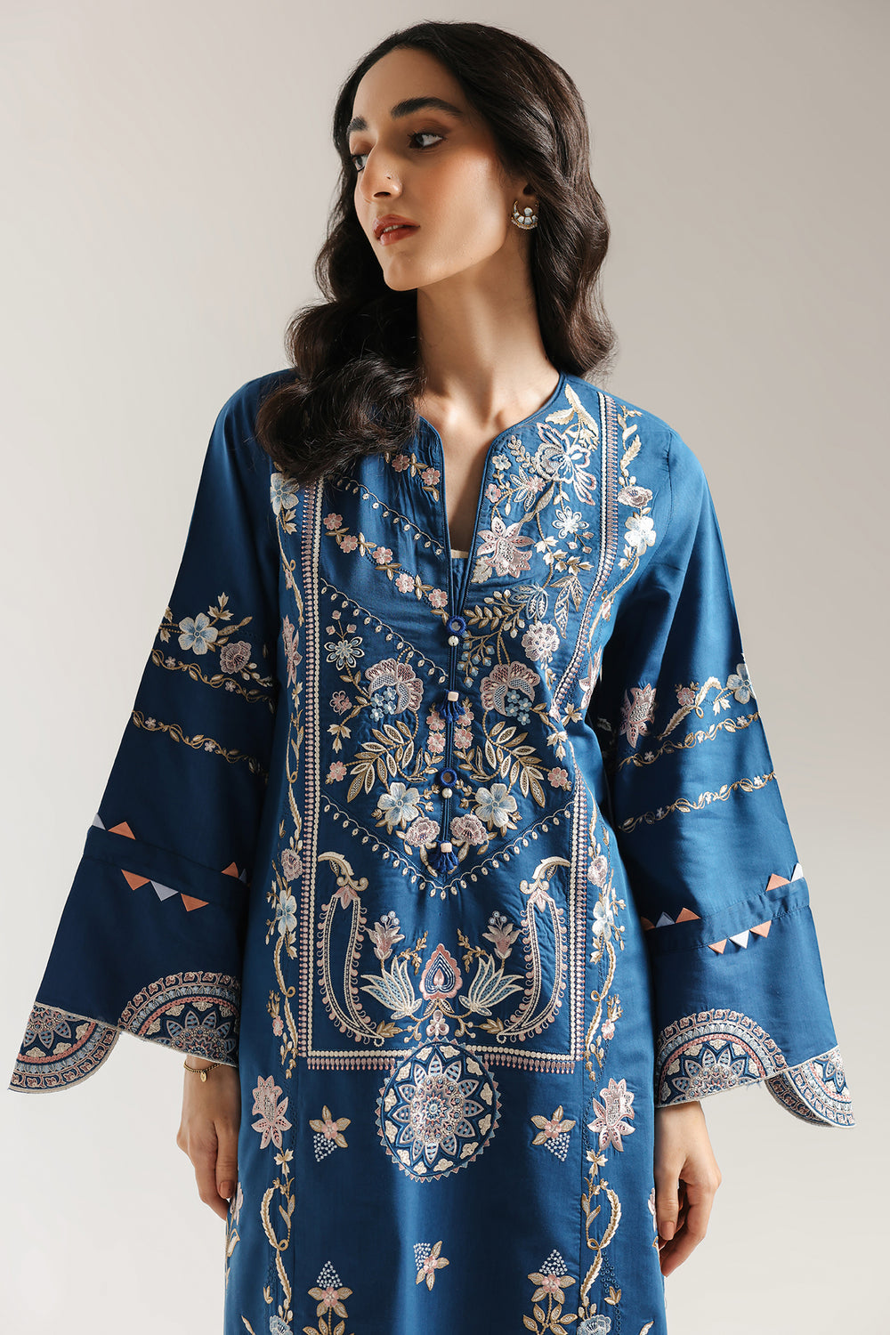 Ethnic | Rozana Collection 25 | Embroidered Dress 04A - Pakistani Designer Dress - by Ethnic - Type : Ladies Clothes - 100% Original at Saira Sultan