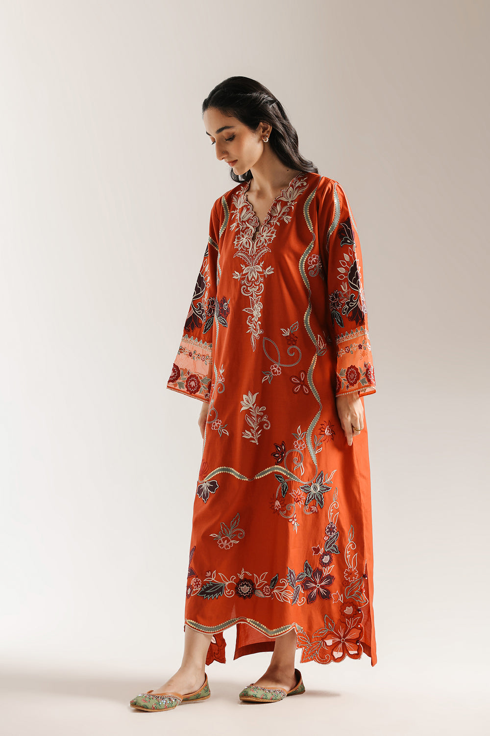 Ethnic | Rozana Collection 25 | Embroidered Dress 01A - Pakistani Designer Dress - by Ethnic - Type : Ladies Clothes - 100% Original at Saira Sultan