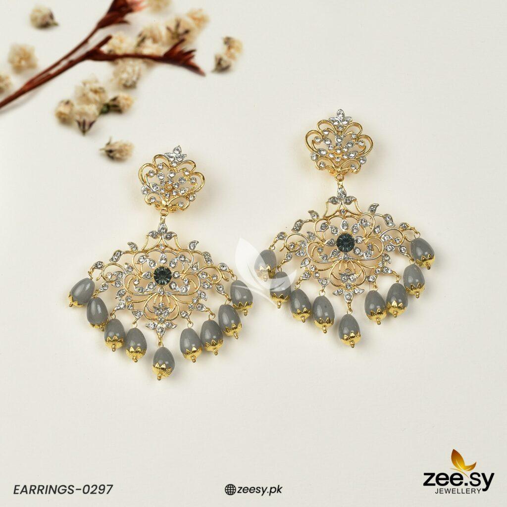 Earrings-0297 Grey