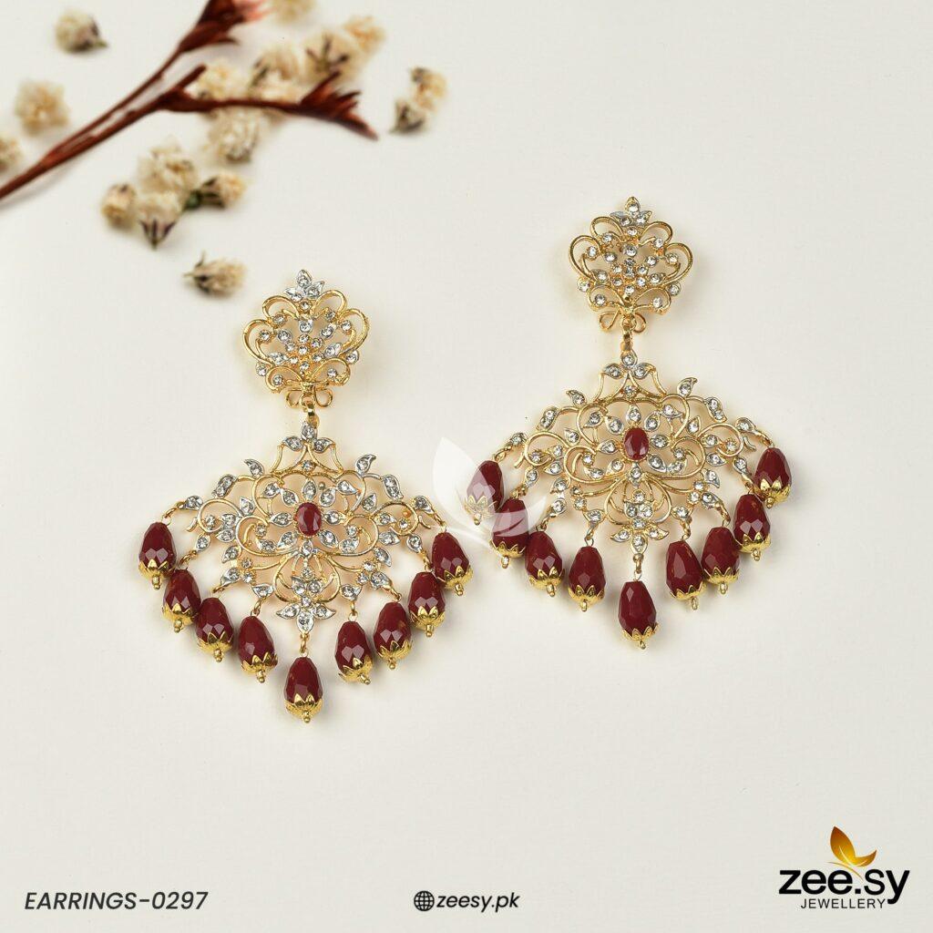 Earrings-0297 Red