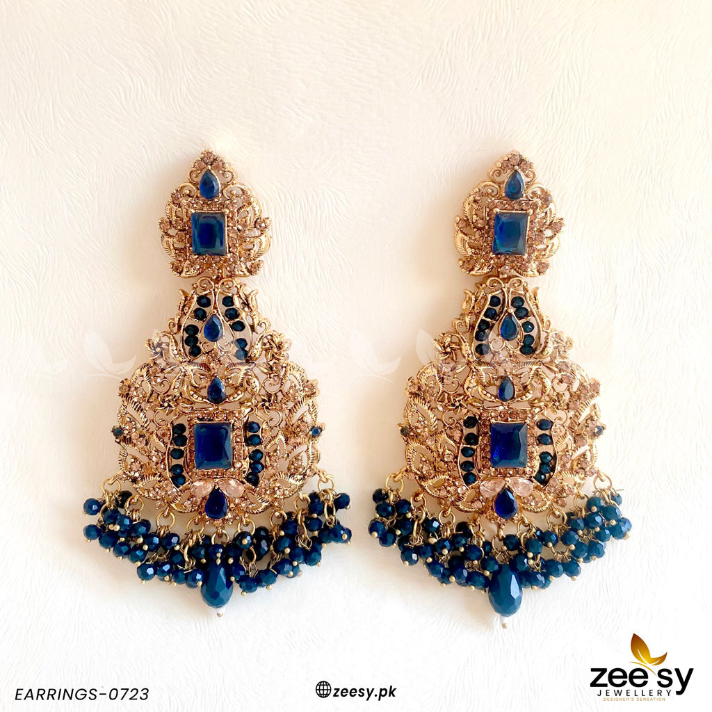 Earrings-0723 Blue
