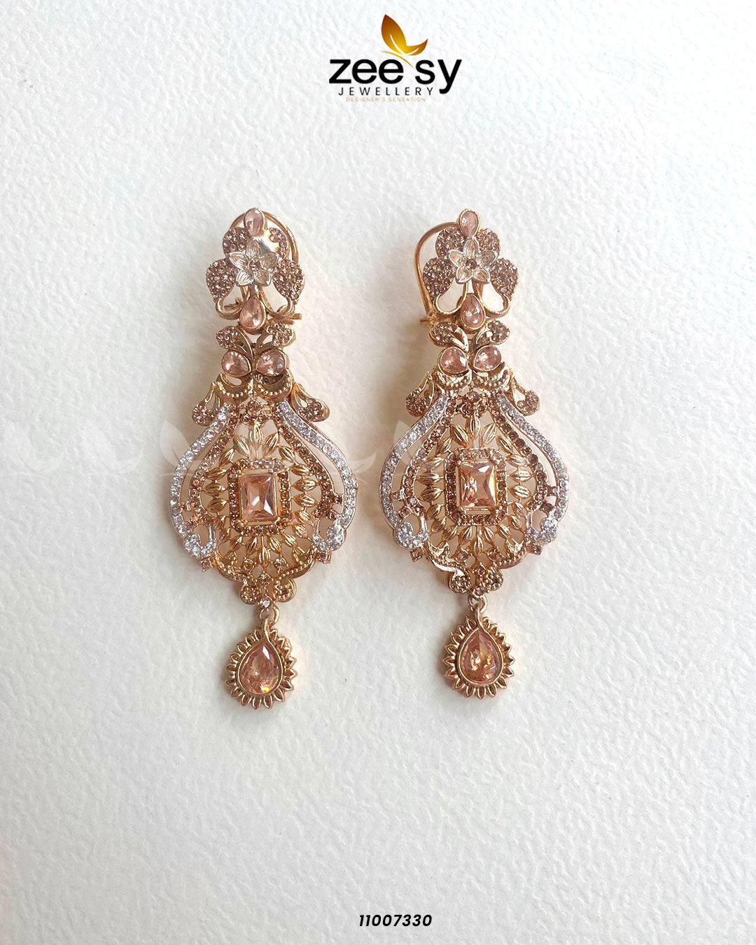 Earrings-0745 Golden Champagne