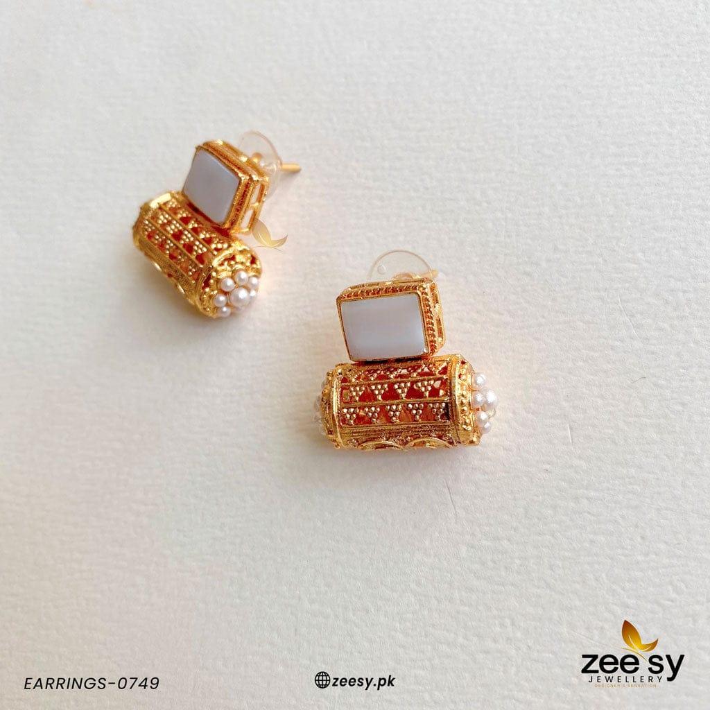 Earrings-0749 White