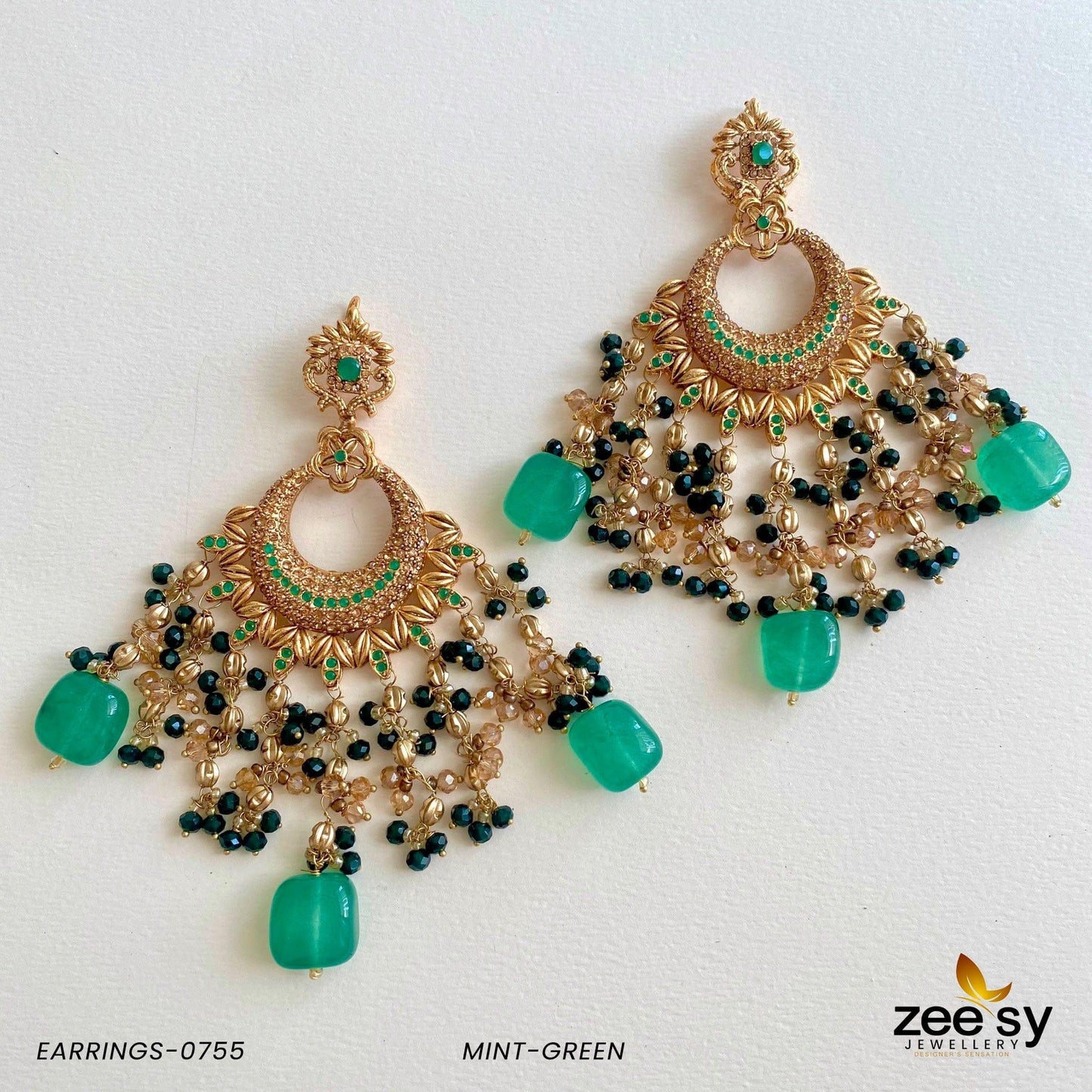 Earrings-0755 Mint Green
