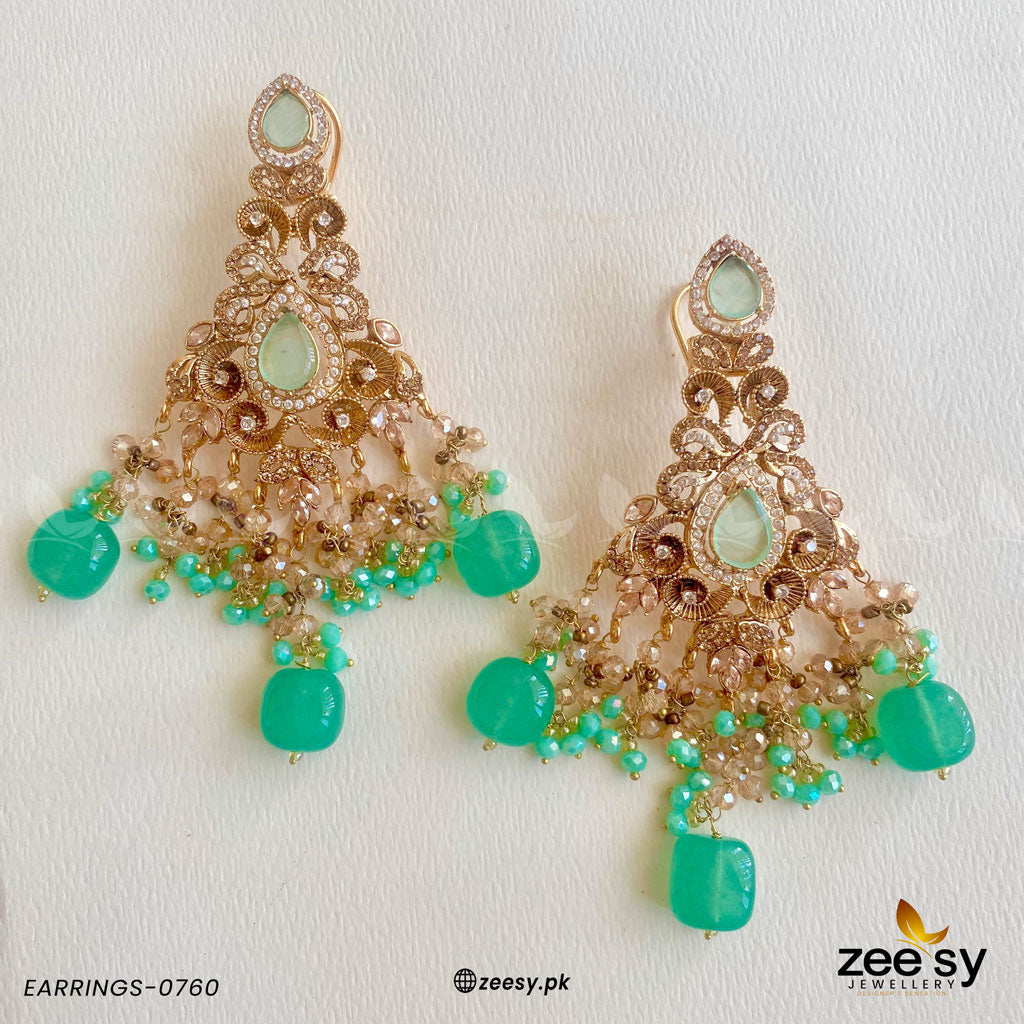 Earrings-0760 Mint Green