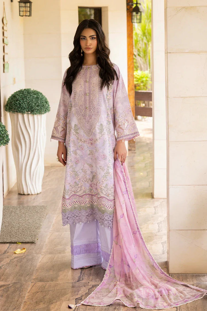 Ellena | Signature Embroidered Collection 25 | A-09 XS Soft Lilac Lawn
