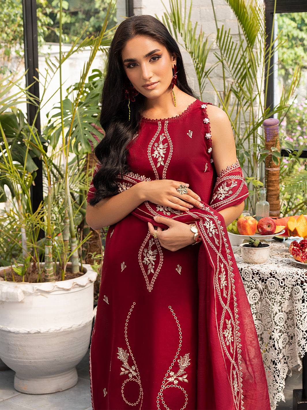 Izel | Meadow Muse Embroidered Lawn 25 | EVARA - Pakistani Designer Dress - by Izel | Type: Ladies Clothes - 100% Original at Saira Sultan