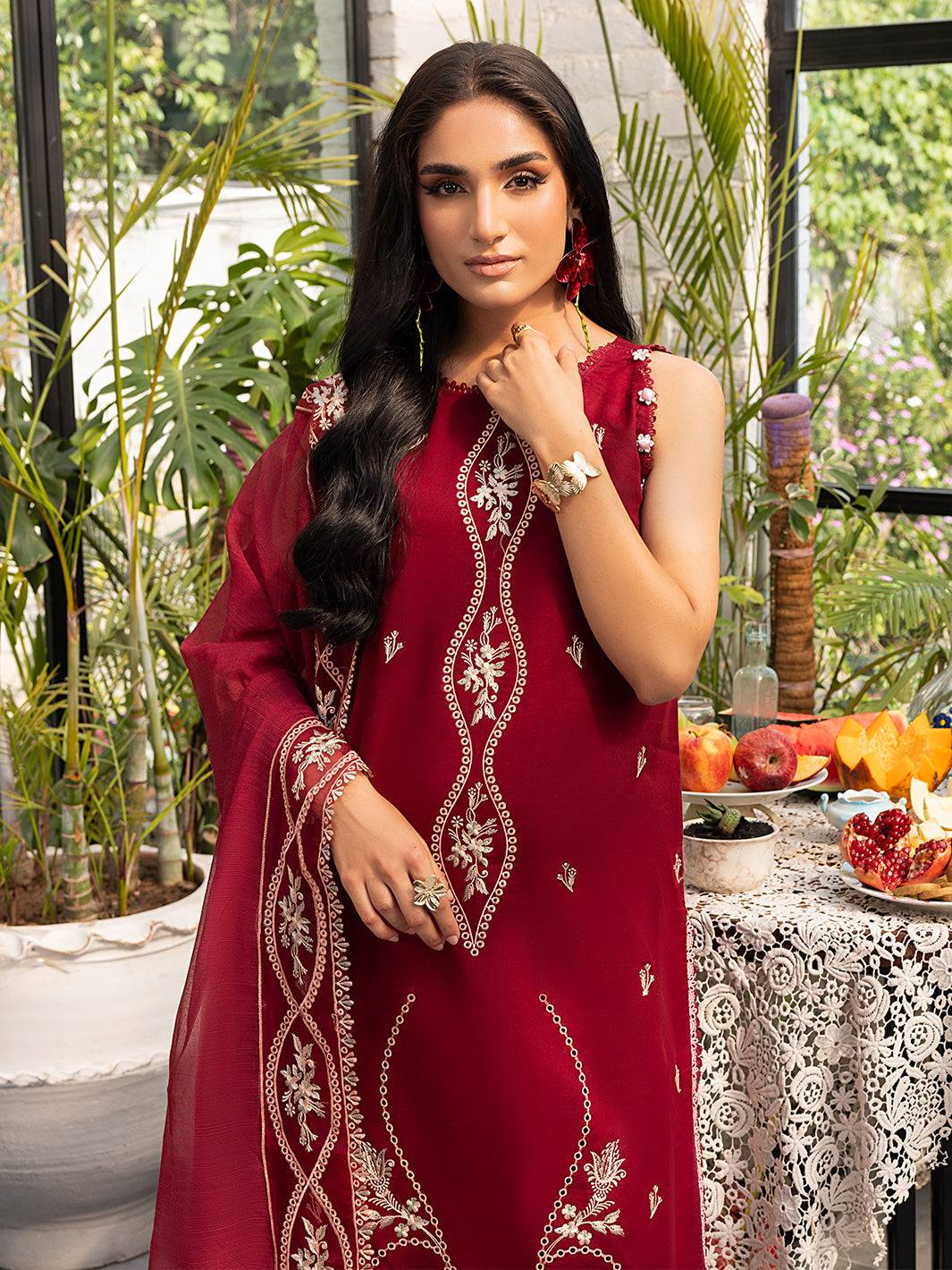Izel | Meadow Muse Embroidered Lawn 25 | EVARA - Pakistani Designer Dress - by Izel | Type: Ladies Clothes - 100% Original at Saira Sultan