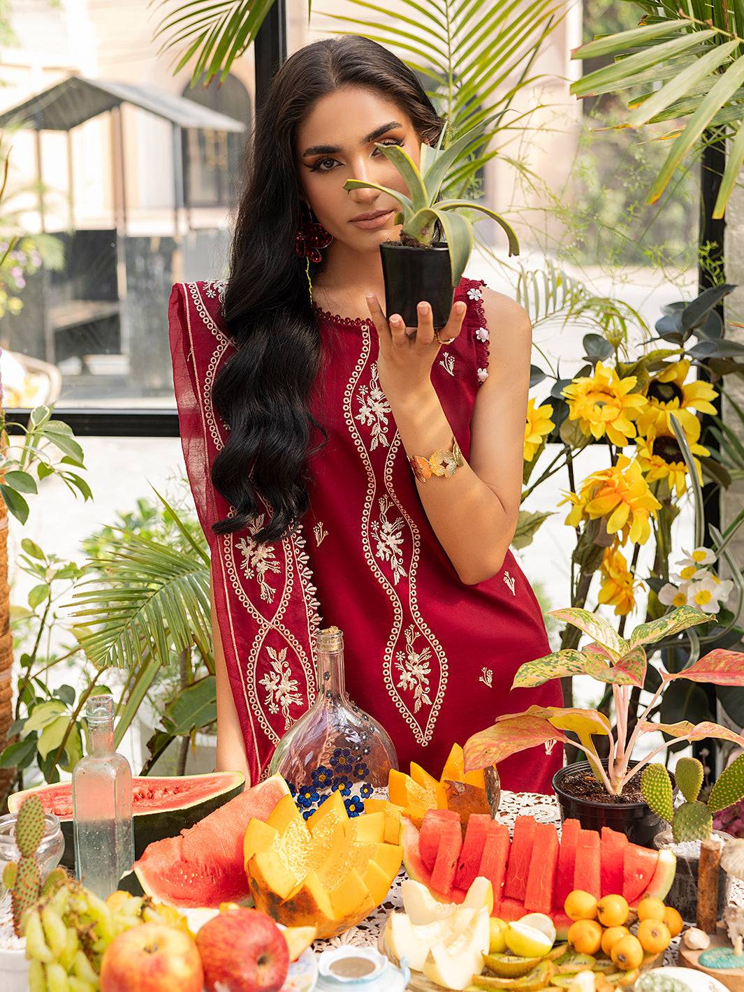 Izel | Meadow Muse Embroidered Lawn 25 | EVARA - Pakistani Designer Dress - by Izel | Type: Ladies Clothes - 100% Original at Saira Sultan
