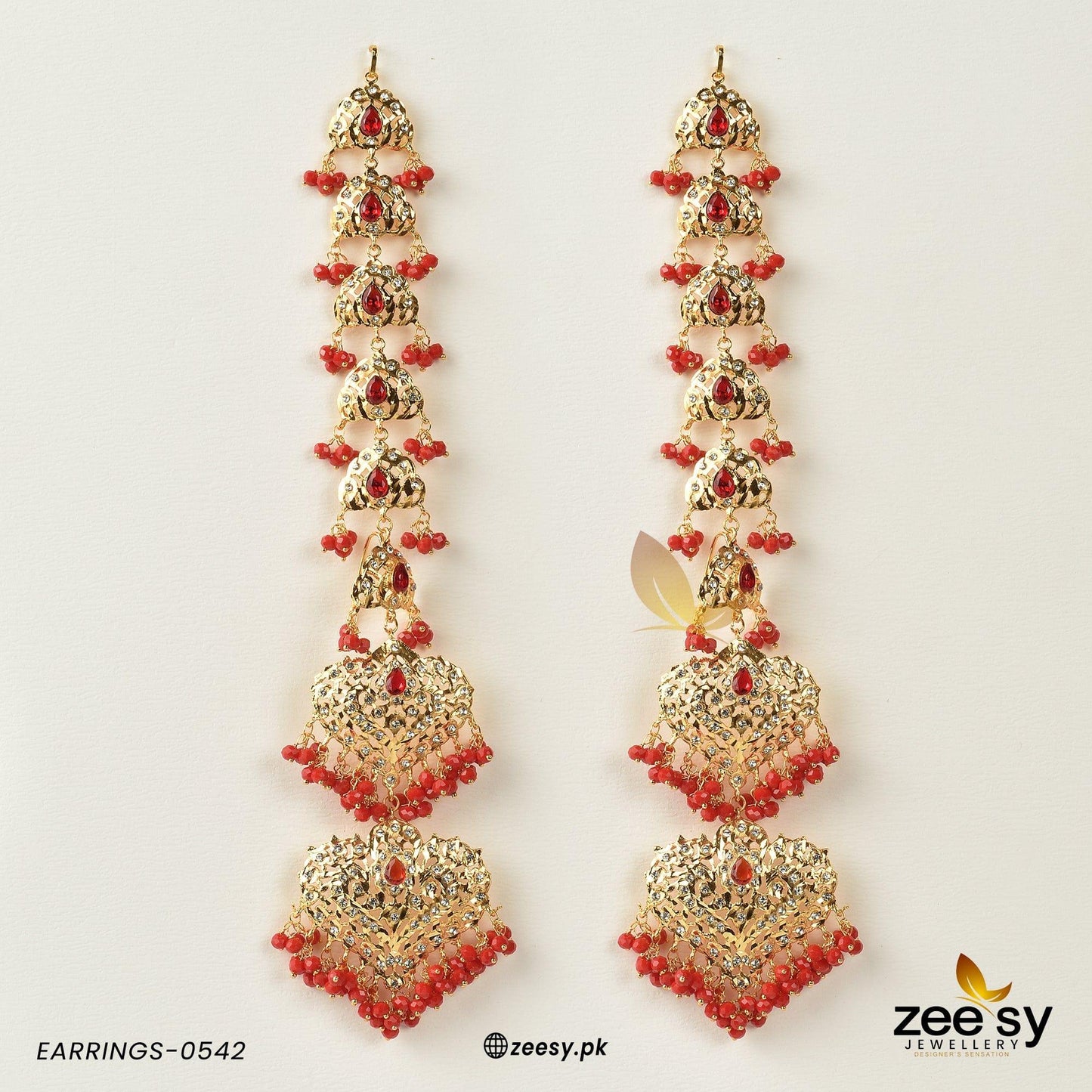 Earrings-0542 Full Red