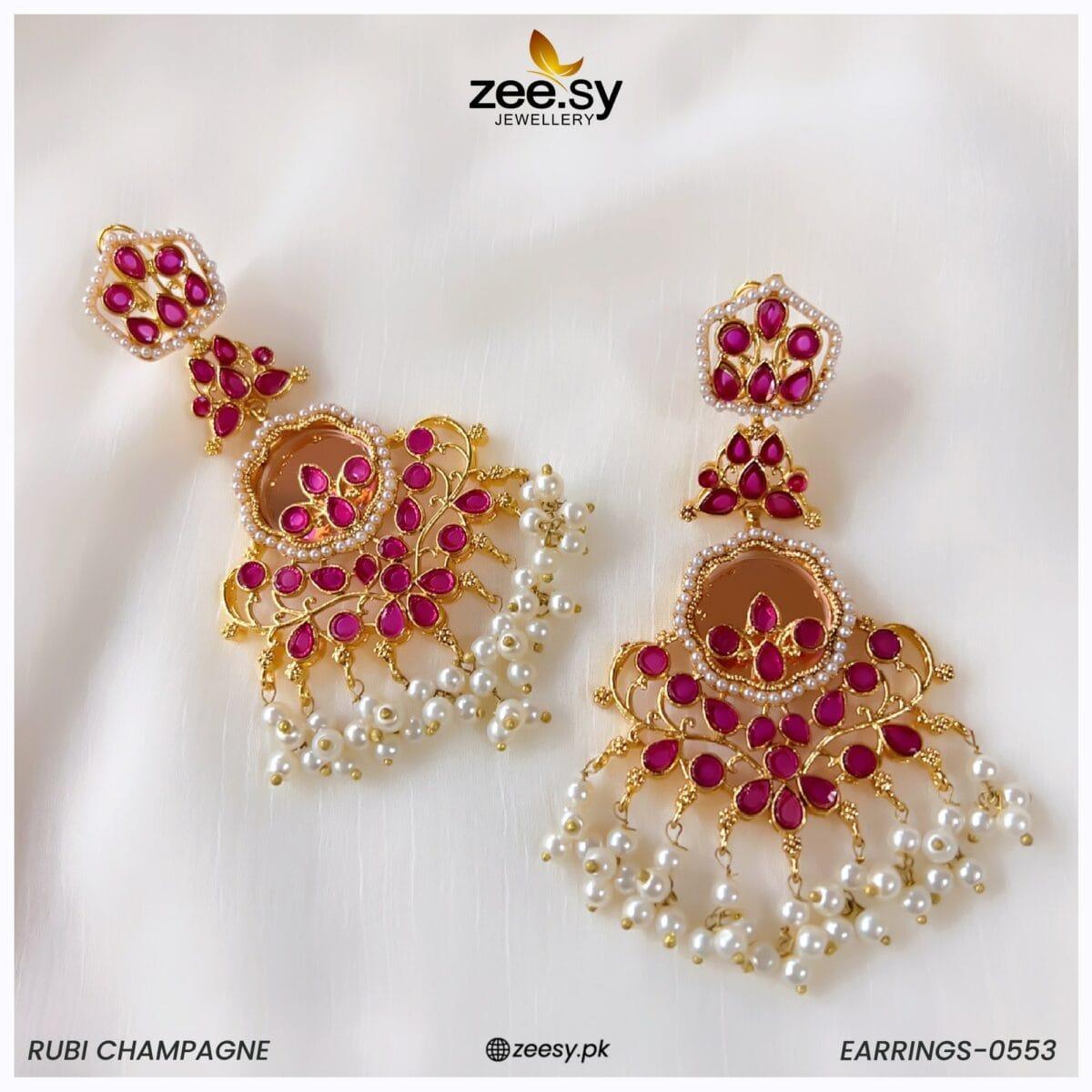 Earrings-0553 Rubi Pearl
