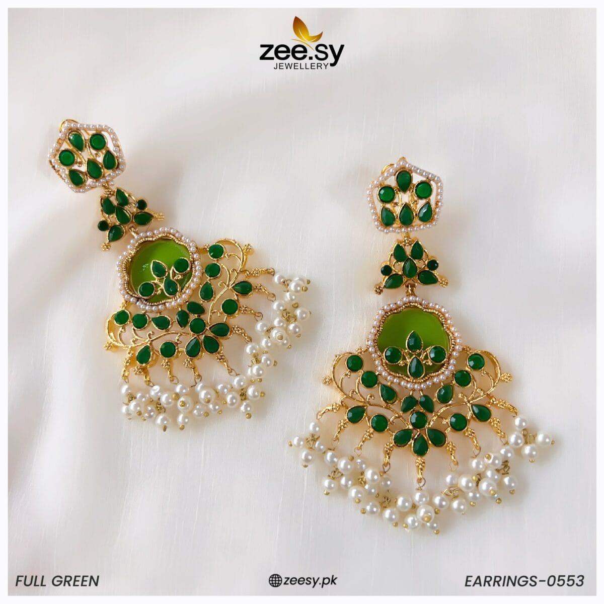 Earrings-0553 Full Green