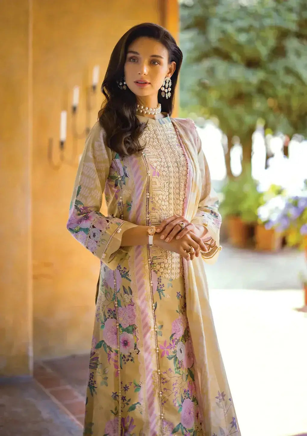 Elaf Premium | Print Chikankari 24 | ECT-04A TWINKLE - Pakistani Designer Dress - by Elaf Premium | Type: Luxury - 100% Original at Saira Sultan