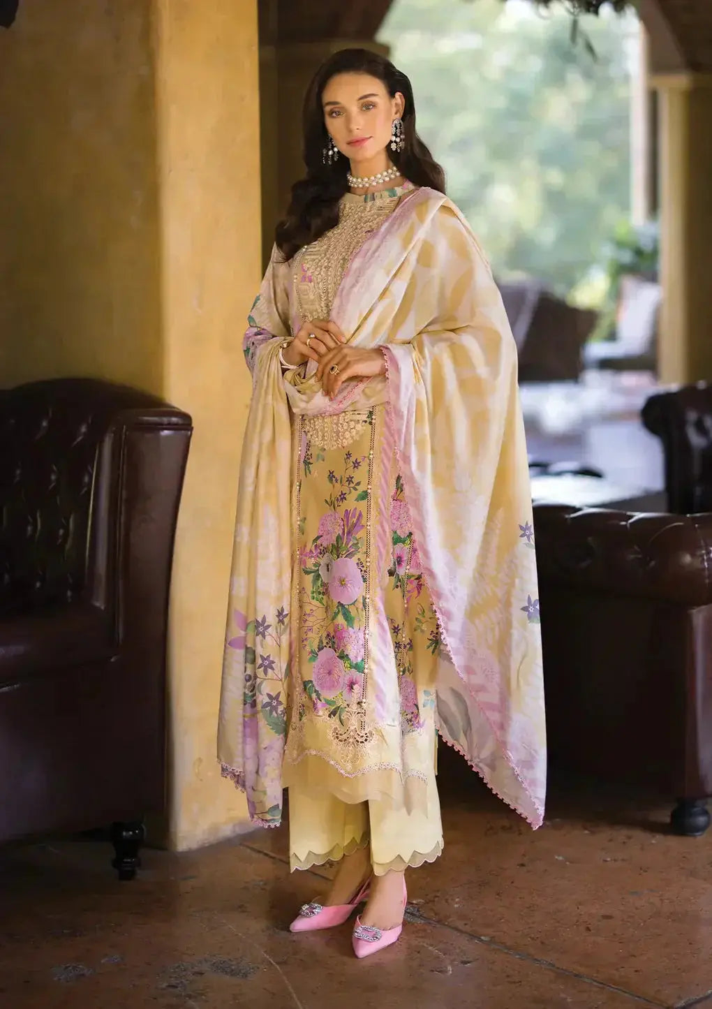 Elaf Premium | Print Chikankari 24 | ECT-04A TWINKLE - Pakistani Designer Dress - by Elaf Premium | Type: Luxury - 100% Original at Saira Sultan