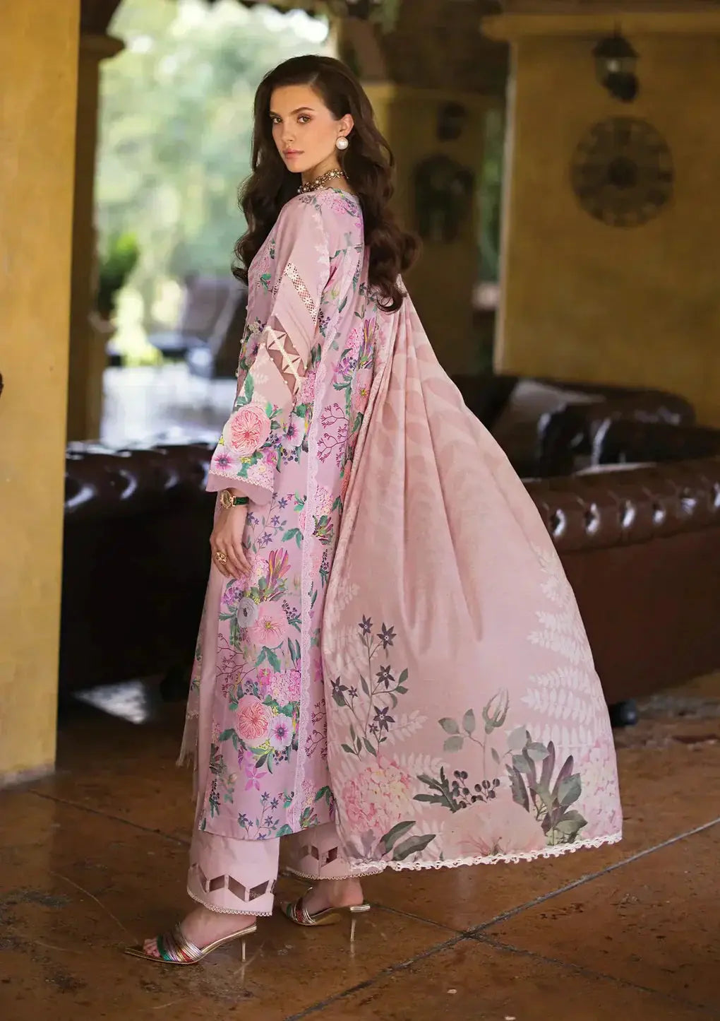 Elaf Premium | Print Chikankari 24 | ECT-04B DELPHINE - Pakistani Designer Dress - by Elaf Premium | Type: Luxury - 100% Original at Saira Sultan