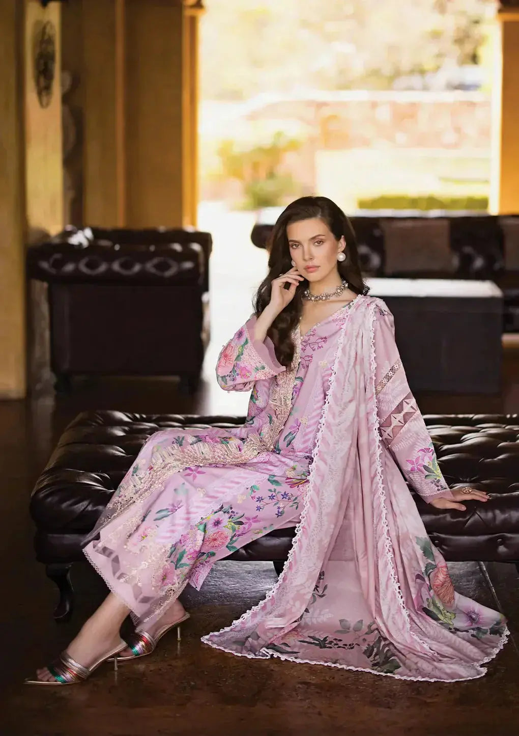 Elaf Premium | Print Chikankari 24 | ECT-04B DELPHINE - Pakistani Designer Dress - by Elaf Premium | Type: Luxury - 100% Original at Saira Sultan