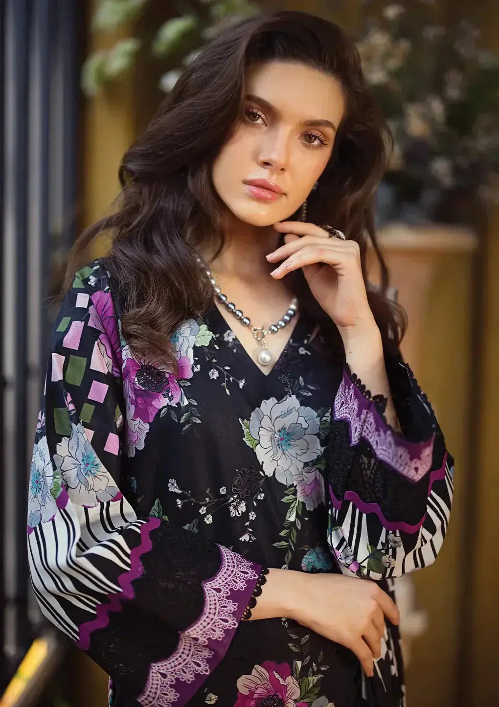 Elaf Premium | Print Chikankari 24 | ECT-02B DARIEN - Pakistani Designer Dress - by Elaf Premium | Type: Luxury - 100% Original at Saira Sultan