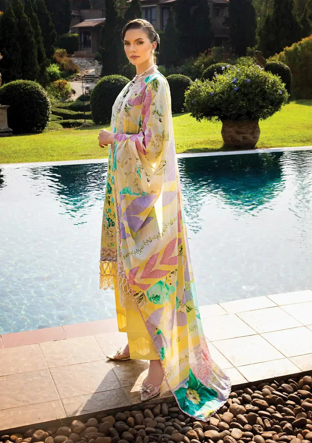 Elaf Premium | Print Chikankari 24 | ECT-06B MISTY SERENADE - Pakistani Designer Dress - by Elaf Premium | Type: Luxury - 100% Original at Saira Sultan