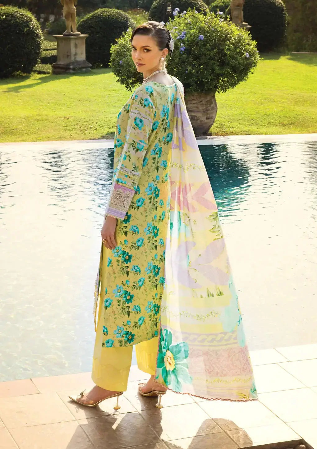 Elaf Premium | Print Chikankari 24 | ECT-06B MISTY SERENADE - Pakistani Designer Dress - by Elaf Premium | Type: Luxury - 100% Original at Saira Sultan