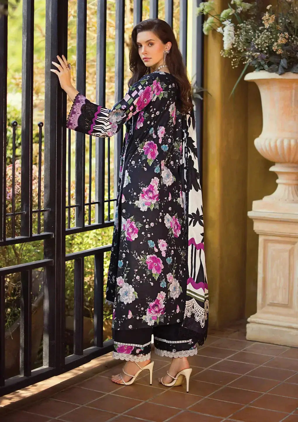 Elaf Premium | Print Chikankari 24 | ECT-02B DARIEN - Pakistani Designer Dress - by Elaf Premium | Type: Luxury - 100% Original at Saira Sultan