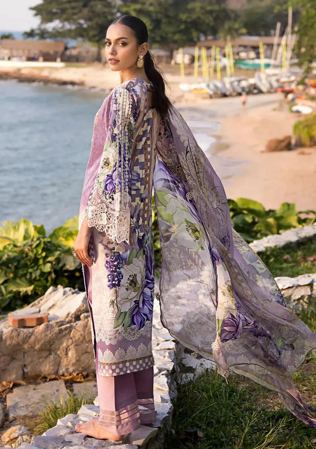 Elaf Premium | Signature Embroidered Lawn 24 | ESL-07A CUPID - Pakistani Designer Dress - by Elaf Premium | Type: Luxury - 100% Original at Saira Sultan