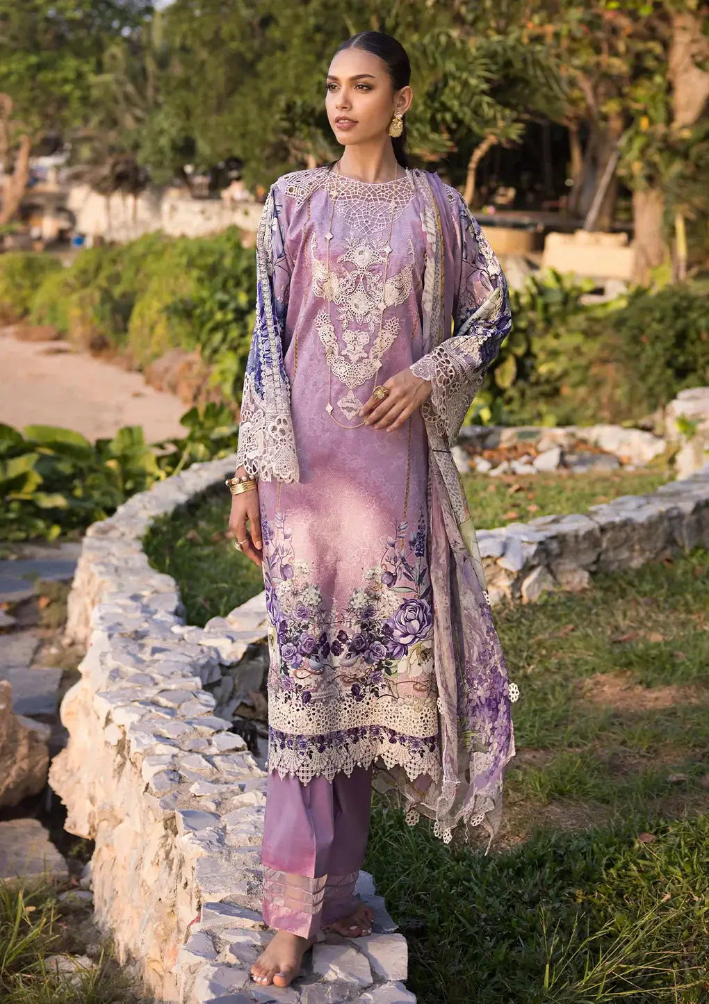Elaf Premium | Signature Embroidered Lawn 24 | ESL-07A CUPID - Pakistani Designer Dress - by Elaf Premium | Type: Luxury - 100% Original at Saira Sultan
