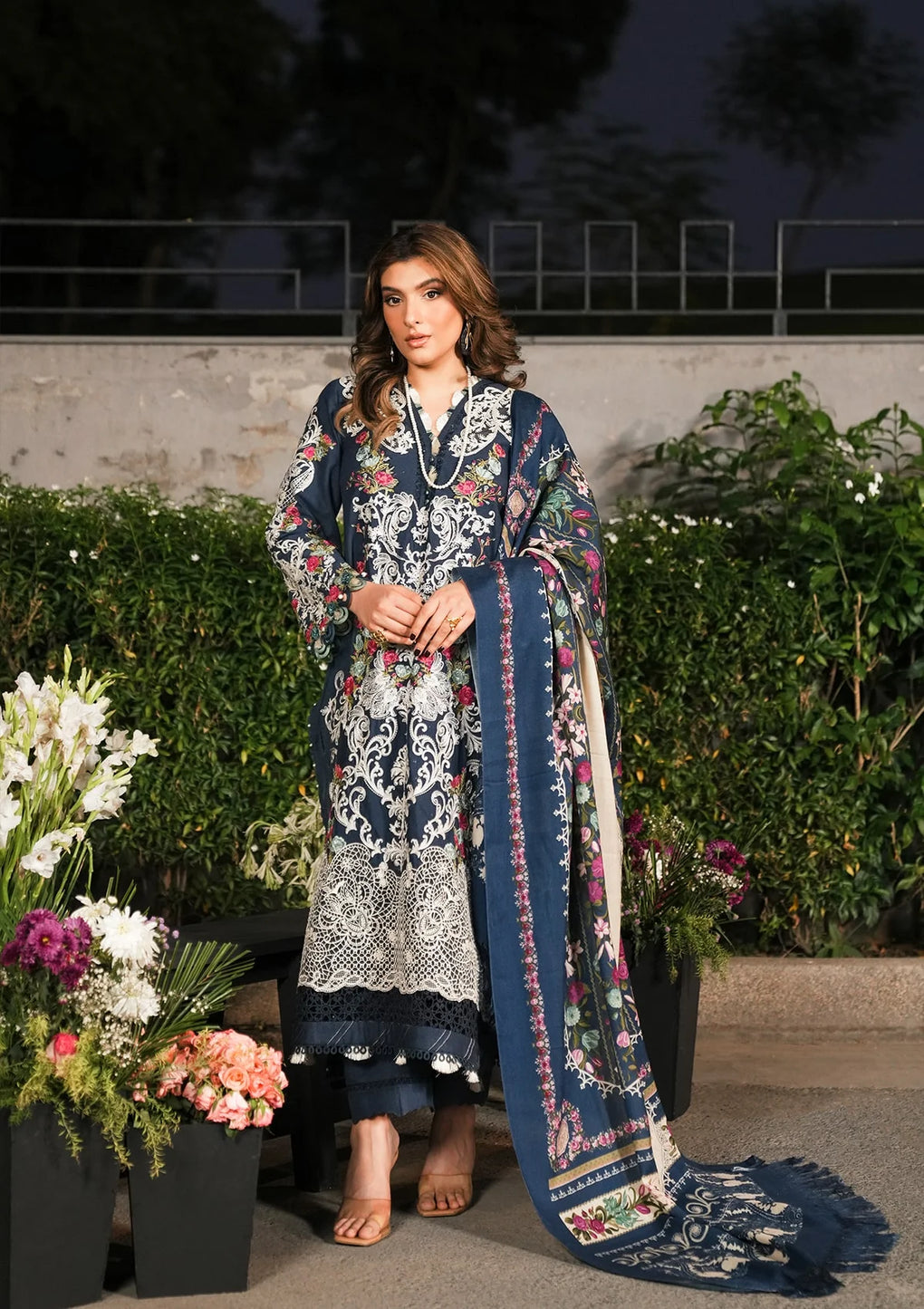 Elaf Premium | Winter Pashmina Shawl Collection | EPW-6B Moonlit Promises - Pakistani Designer Dress - by Elaf Premium | Type: Ladies Clothes - 100% Original at Saira Sultan
