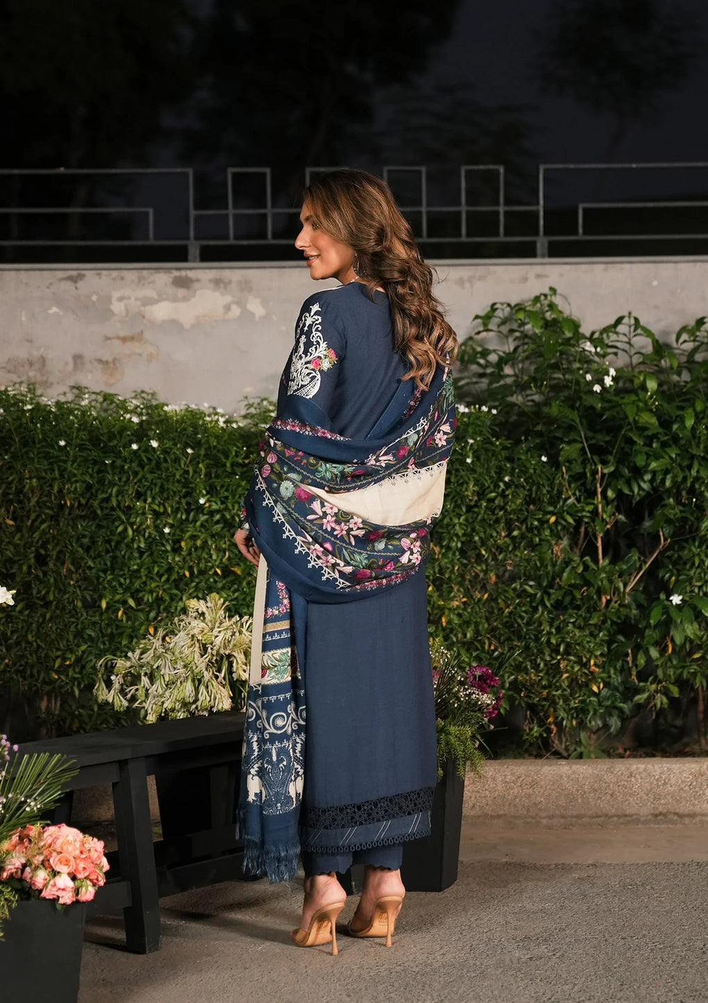 Elaf Premium | Winter Pashmina Shawl Collection | EPW-6B Moonlit Promises - Pakistani Designer Dress - by Elaf Premium | Type: Ladies Clothes - 100% Original at Saira Sultan