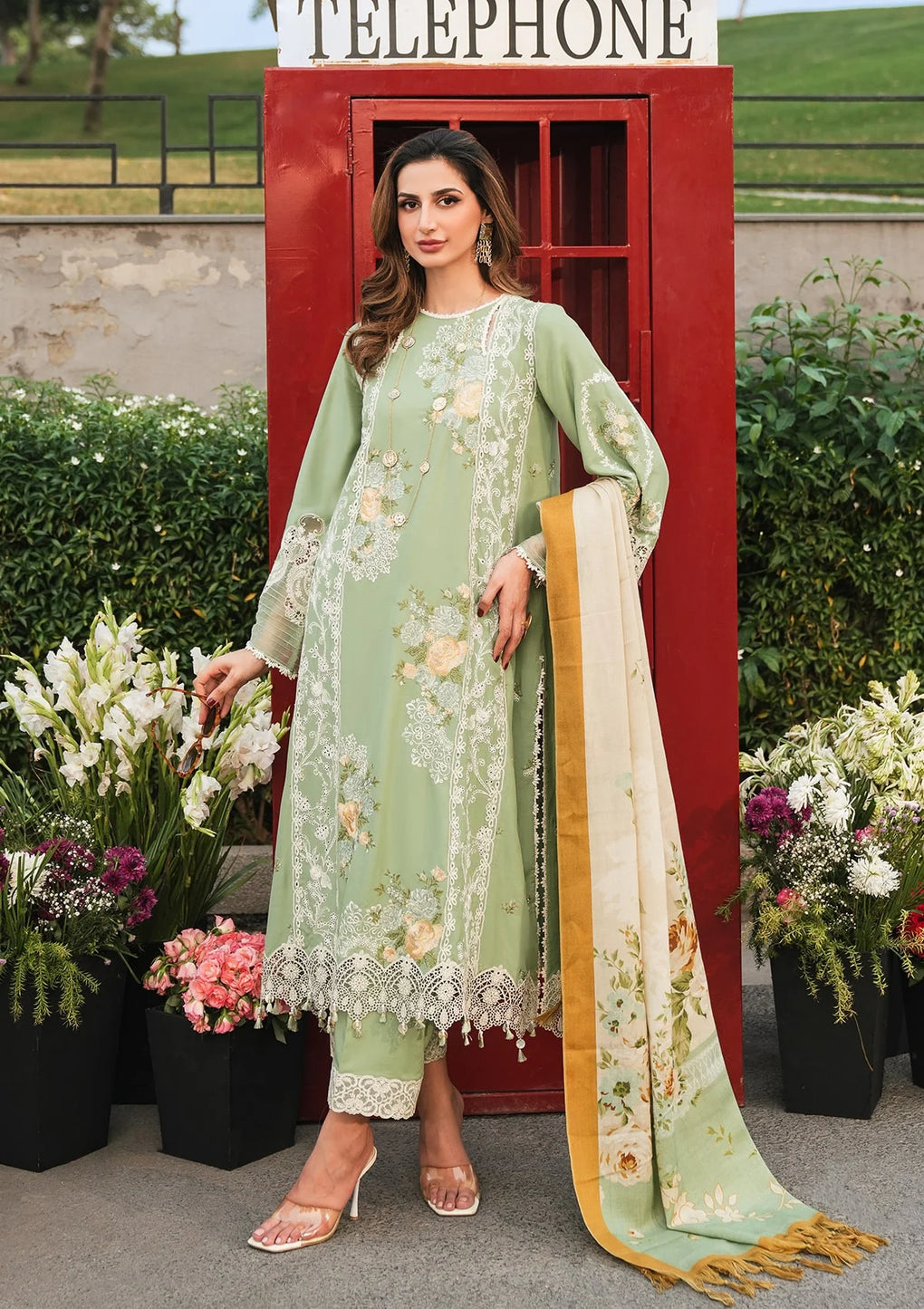 Elaf Premium | Winter Pashmina Shawl Collection | EPW-4B Whispers of Joy - Pakistani Designer Dress - by Elaf Premium | Type: Ladies Clothes - 100% Original at Saira Sultan