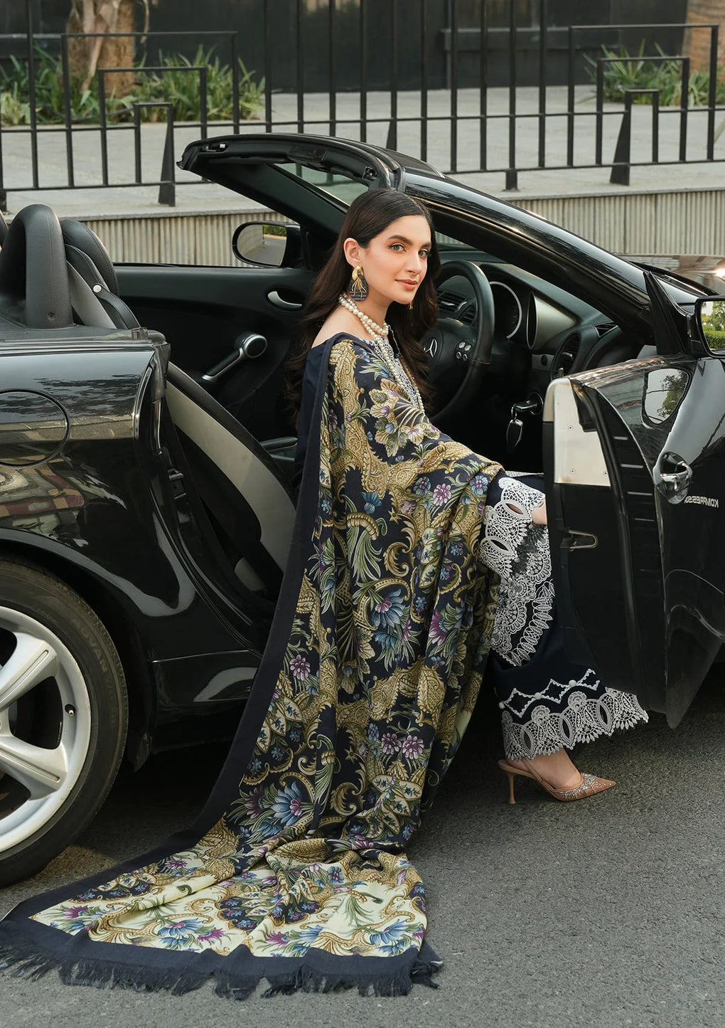 Elaf Premium | Winter Pashmina Shawl Collection | EPW-3B Dreamy Embrace - Pakistani Designer Dress - by Elaf Premium | Type: Ladies Clothes - 100% Original at Saira Sultan
