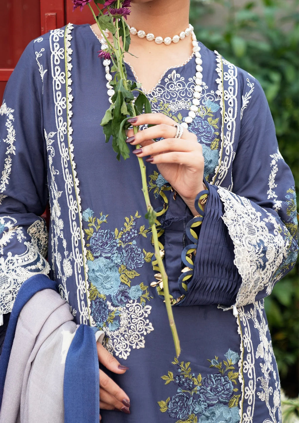 Elaf Premium | Winter Pashmina Shawl Collection | EPW-4A Secret Serenade - Pakistani Designer Dress - by Elaf Premium | Type: Ladies Clothes - 100% Original at Saira Sultan