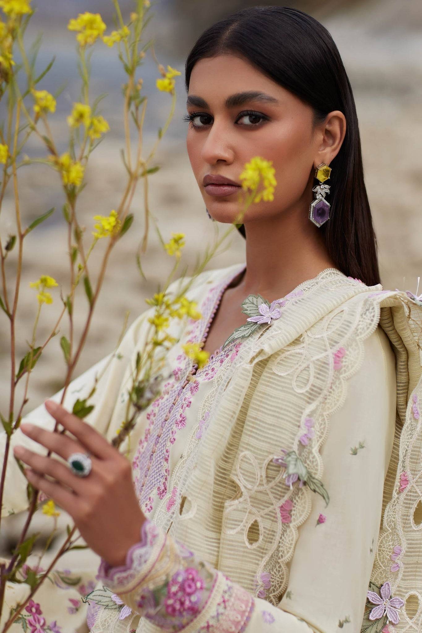 Elan | Lawn24 | NEDINE (EL24-02 B) - Pakistani Designer Dress - by Elan | Type: Luxury - 100% Original at Saira Sultan